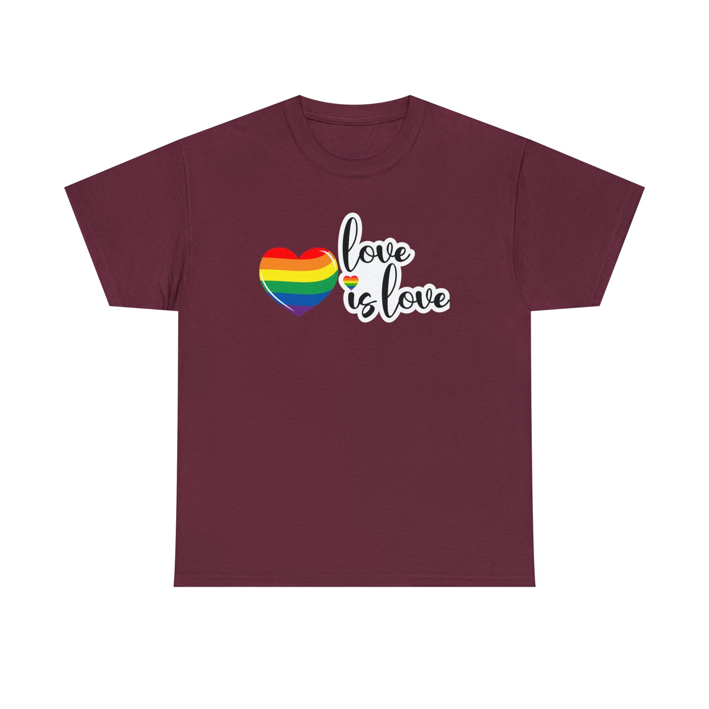Camiseta unisex de algodón pesado - Love is Love - 02