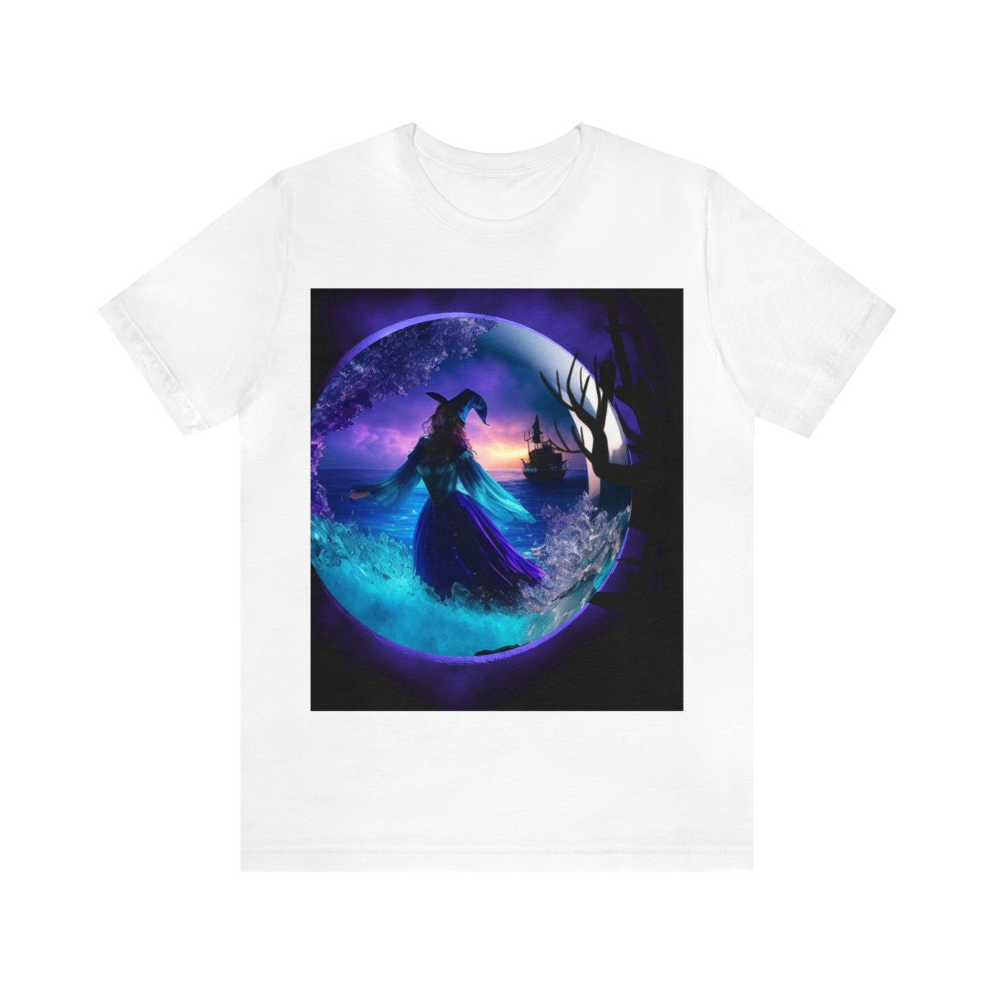Camiseta de manga corta unisex Jersey - Halloween Witch AI - 02