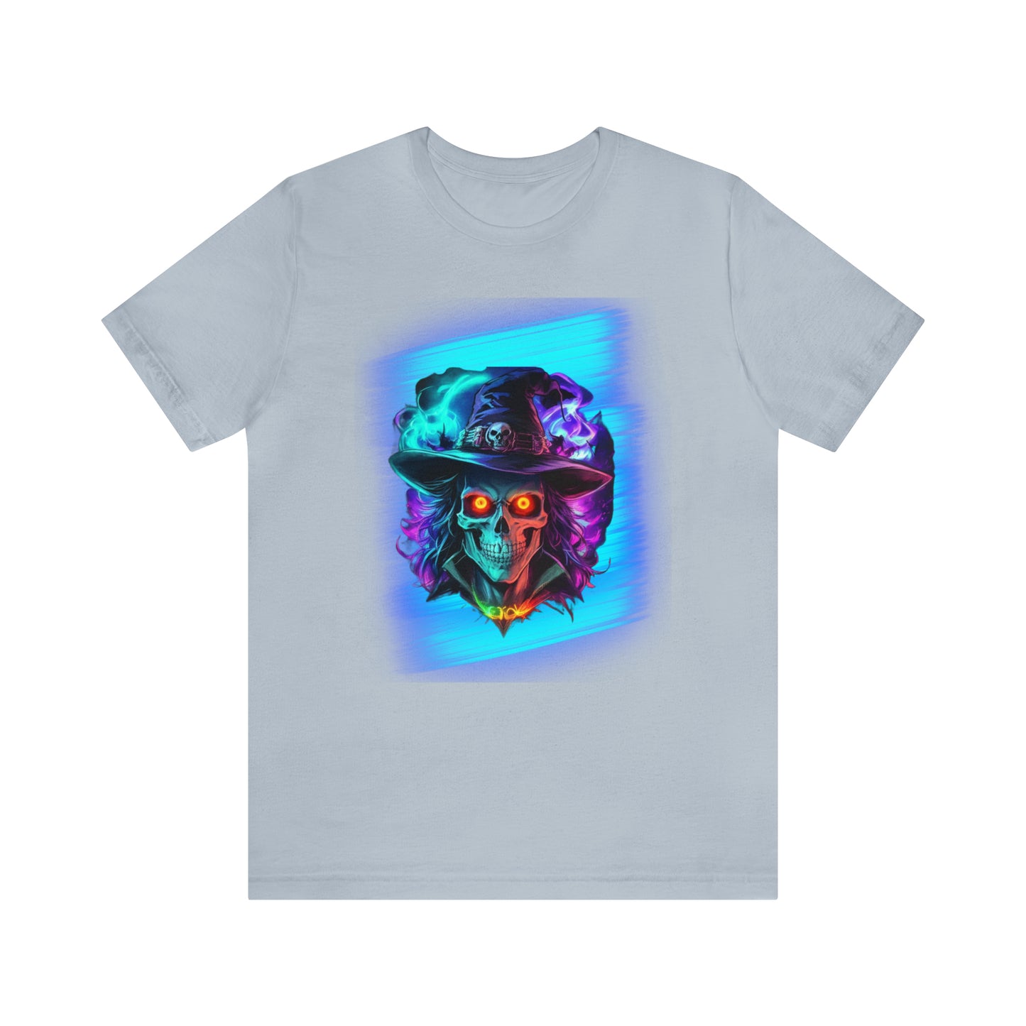 Camiseta de manga corta unisex Jersey - Calaveras de brujas de Halloween - 08