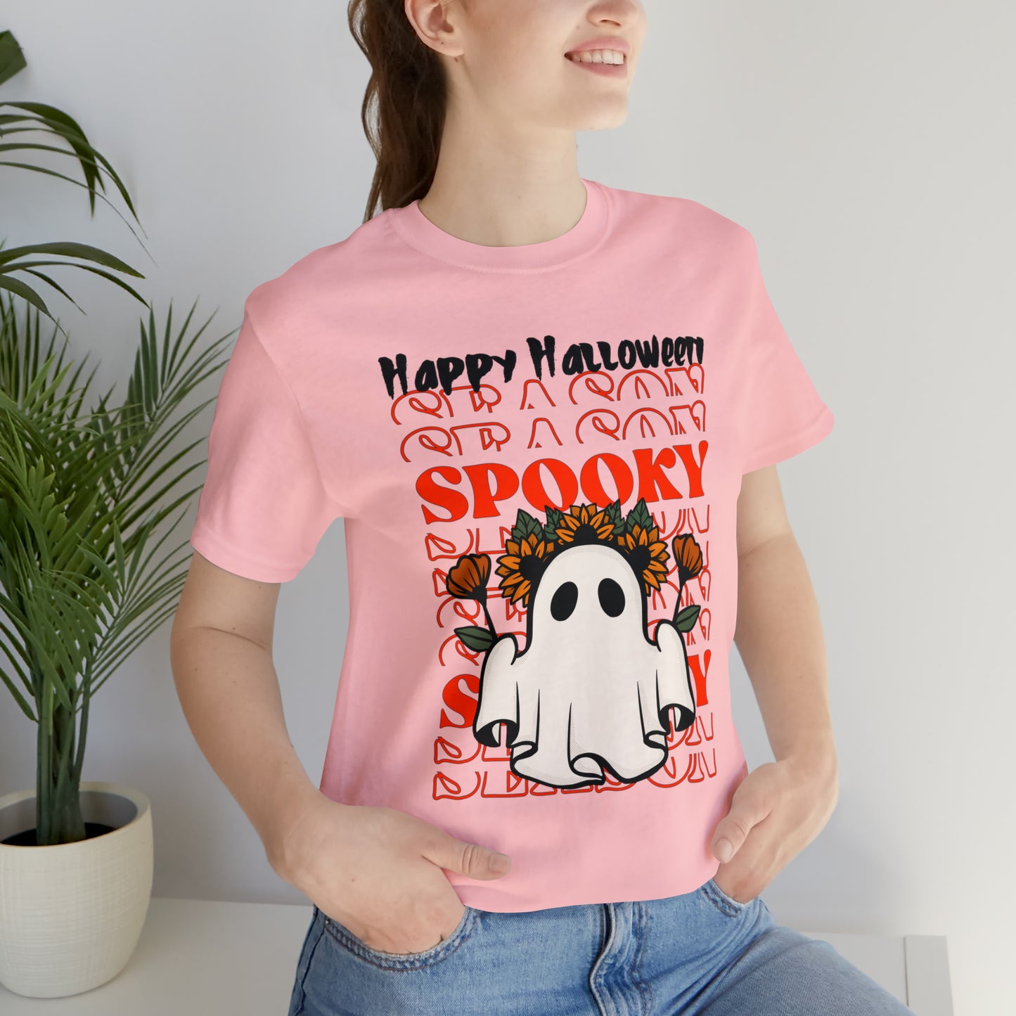 Camiseta de manga corta Unisex Jersey - Halloween - Pequeño Fantasma - 11