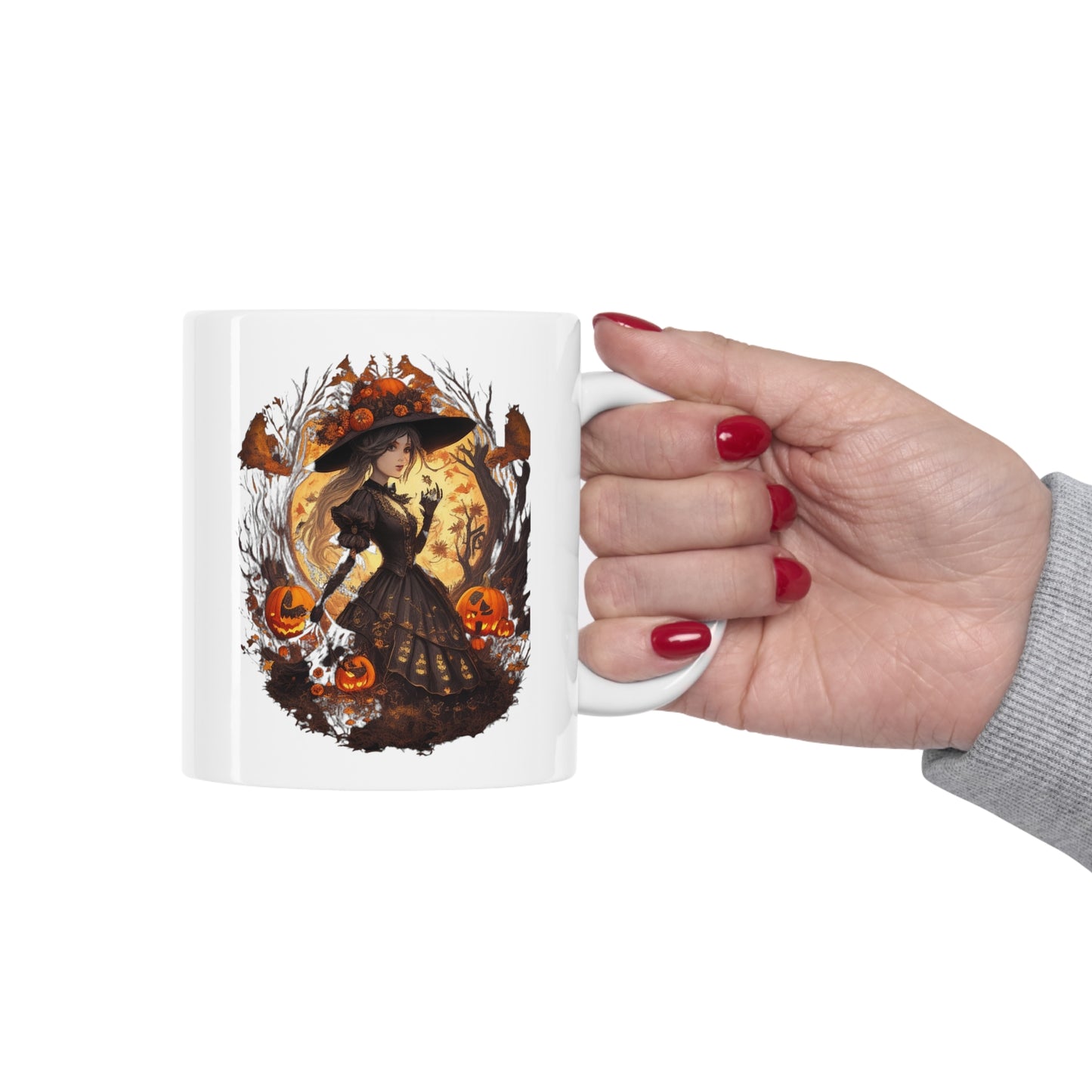 Mug en céramique 11oz - Halloween - Miss sorcière - 02