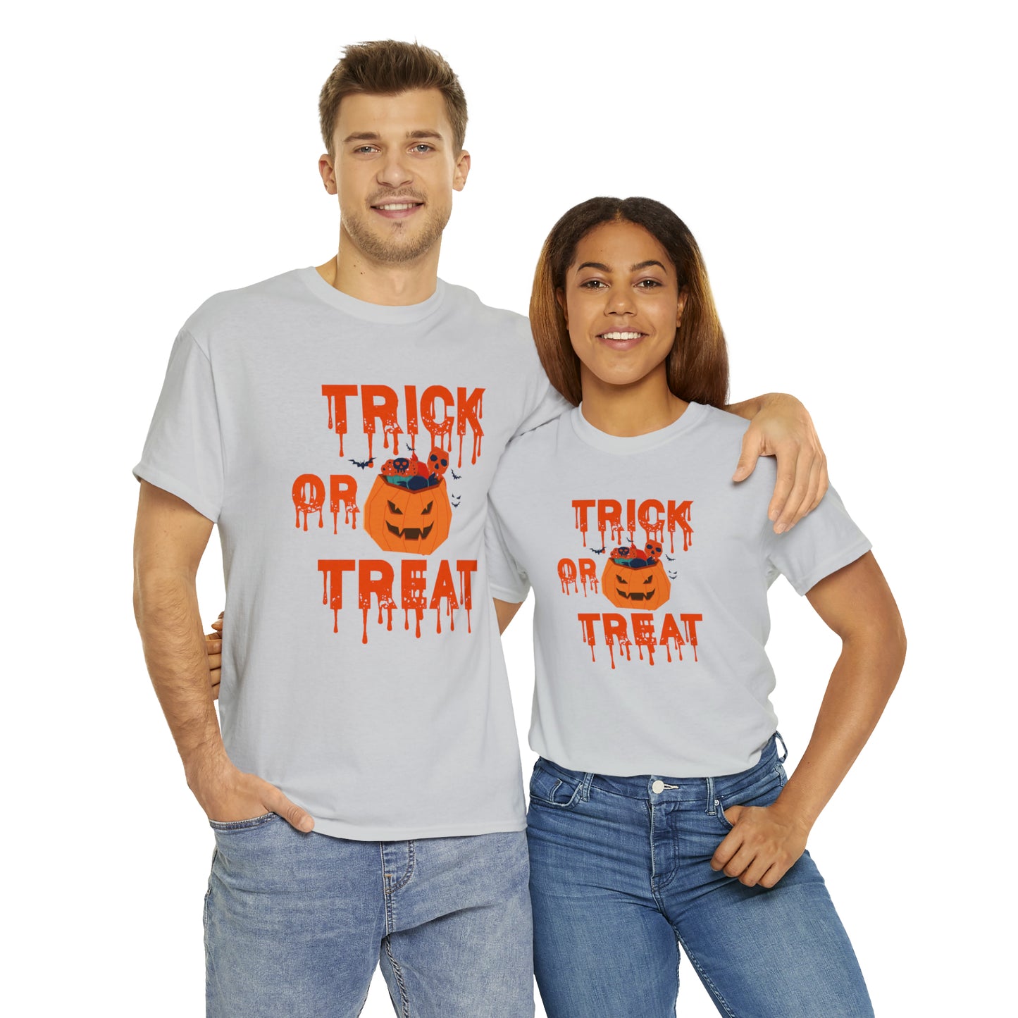 T-shirt unisexe en coton lourd - Halloween - Trick or Treat