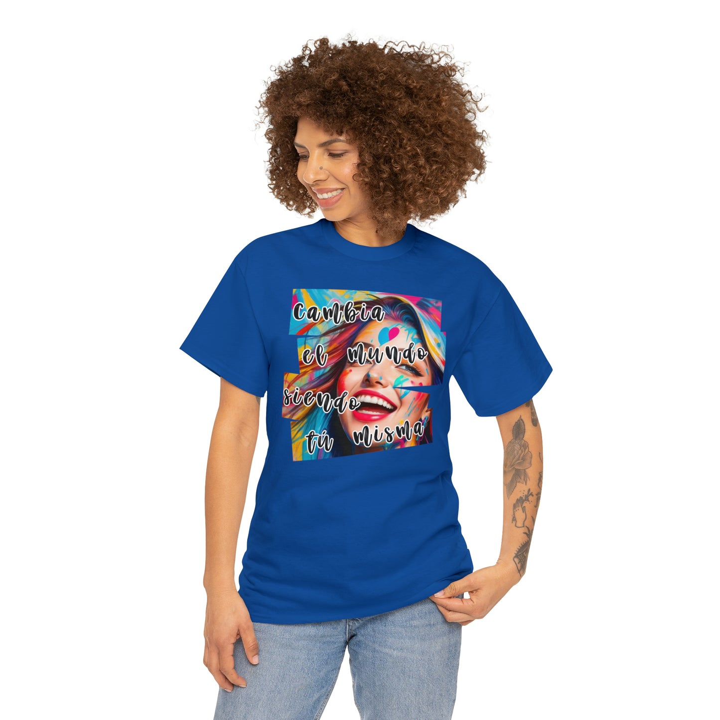 Camiseta unisex de algodón pesado - Amor y libertad - 01