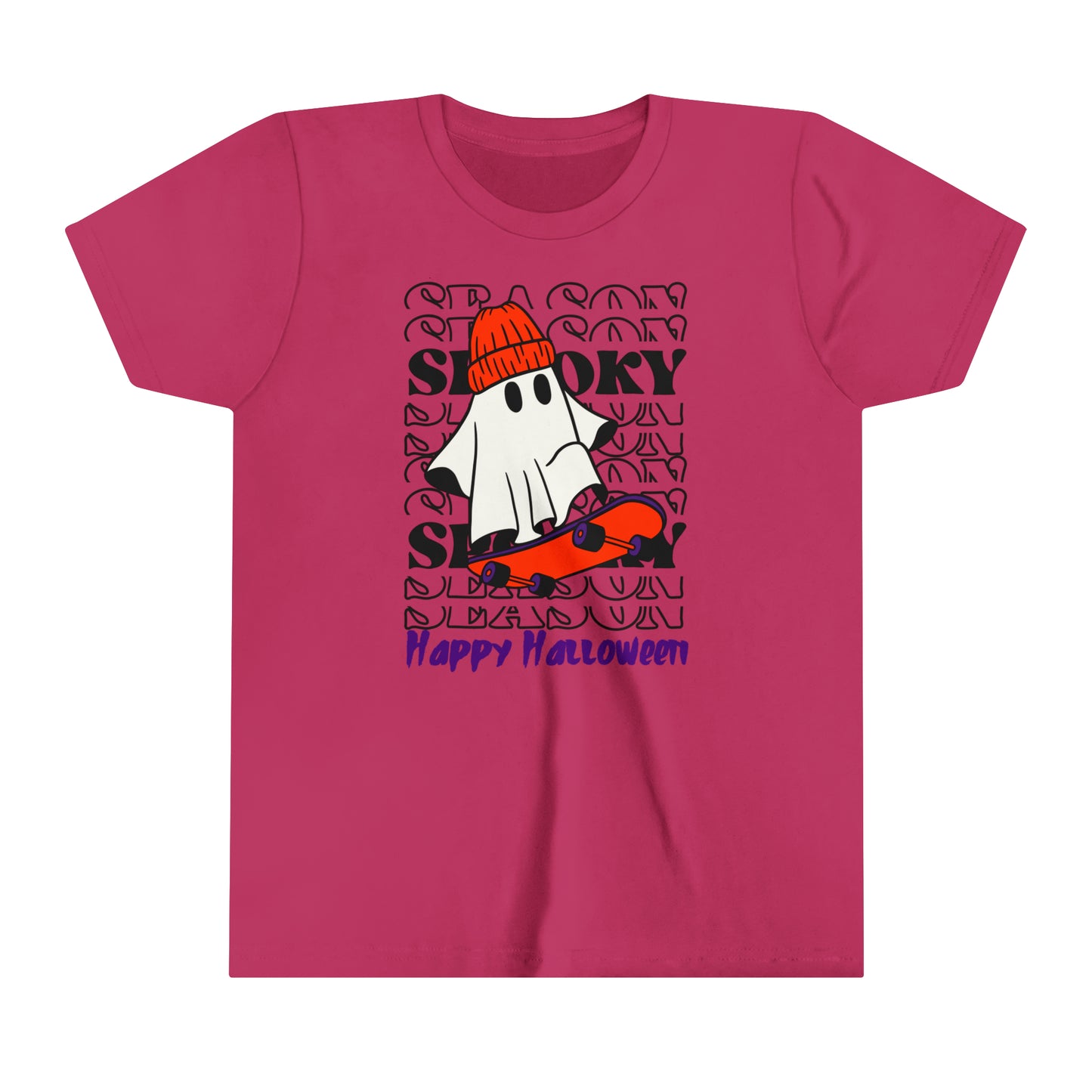 T-shirt à manches courtes pour jeunes - Halloween - Petit Fantôme - 02