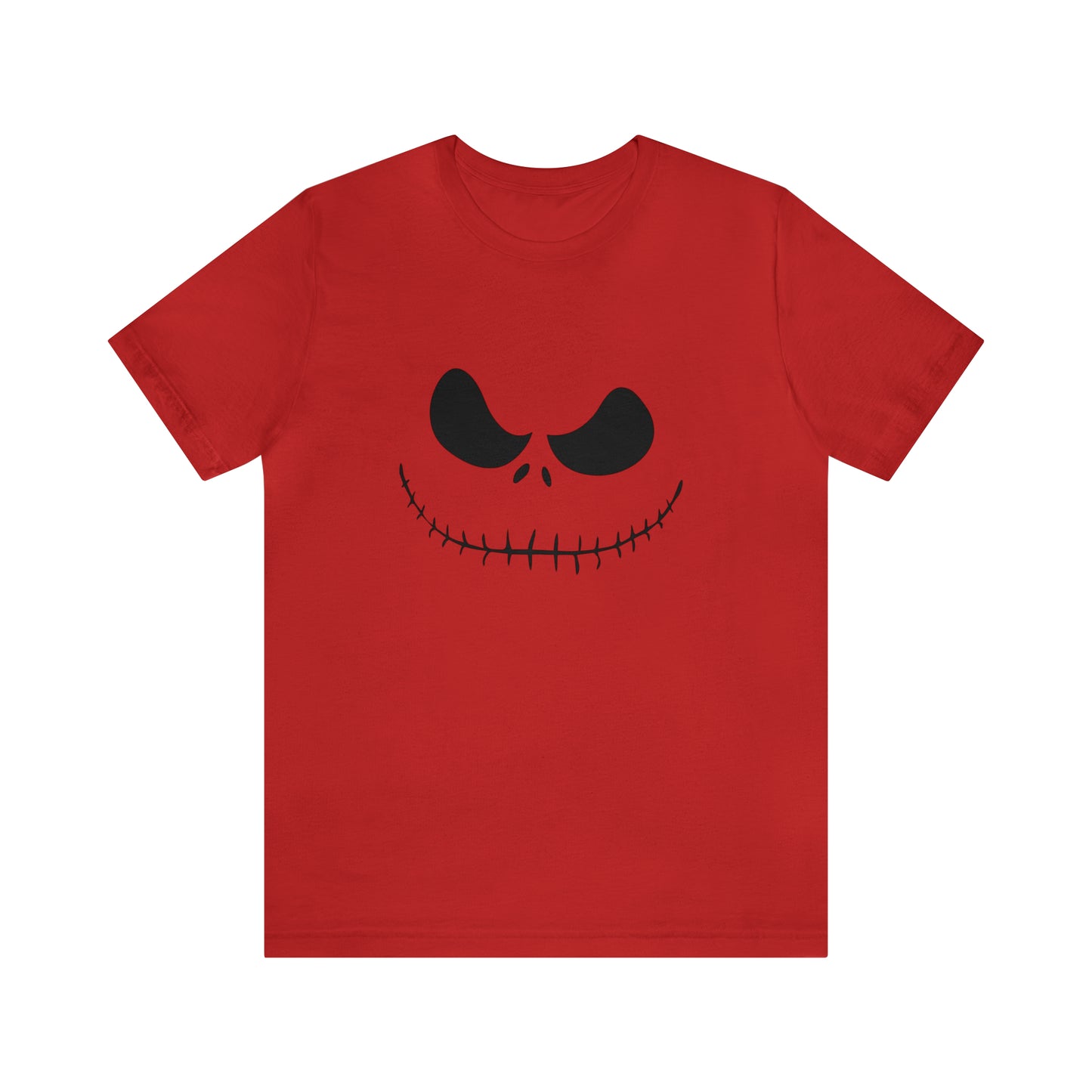 Camiseta de manga corta Unisex Jersey - Cara de terror de Halloween - 02