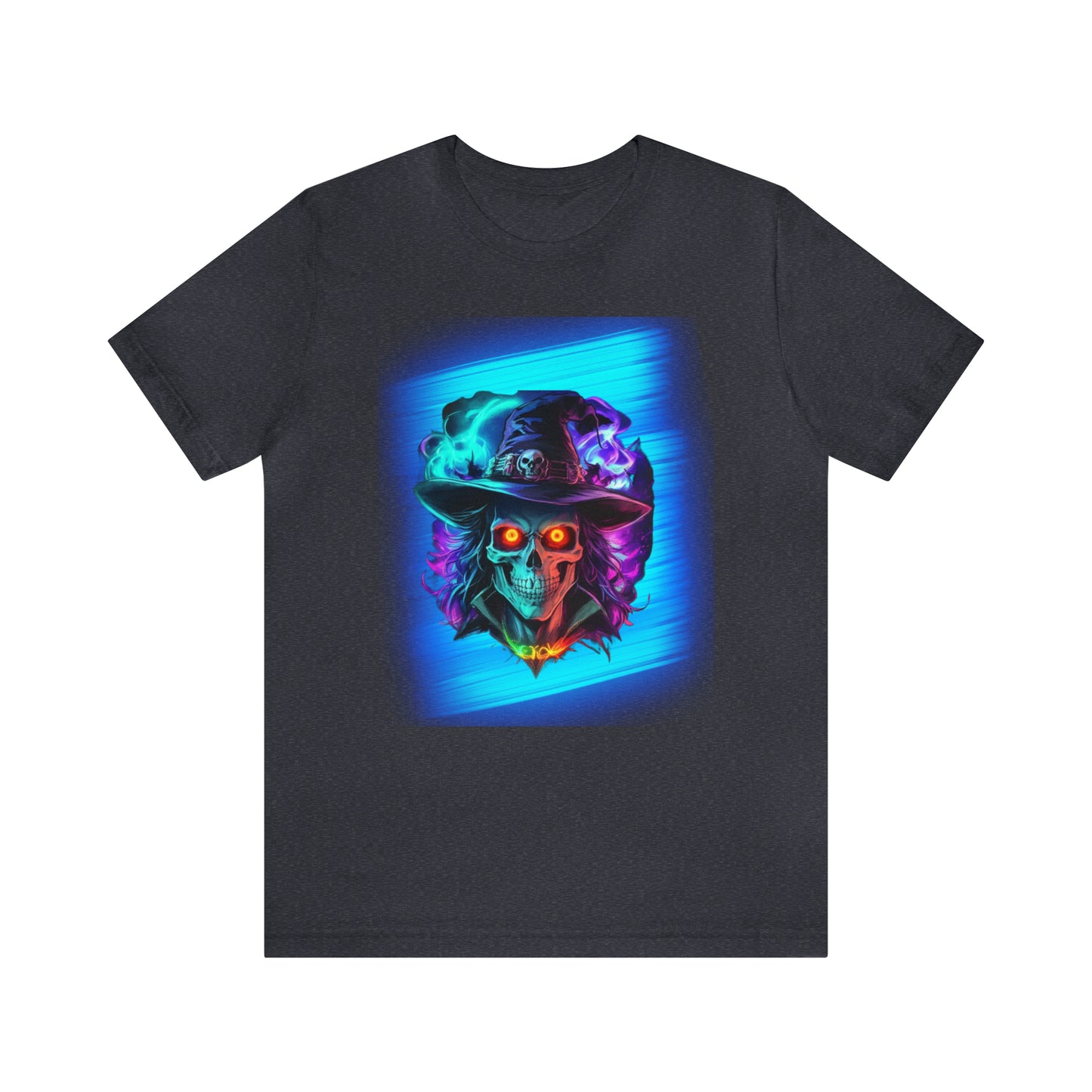 Camiseta de manga corta unisex Jersey - Calaveras de brujas de Halloween - 08
