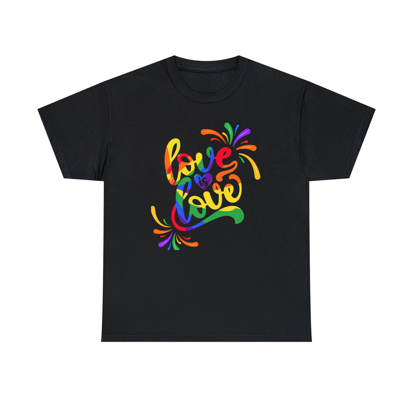 Camiseta unisex de algodón pesado - El amor es amor - 01