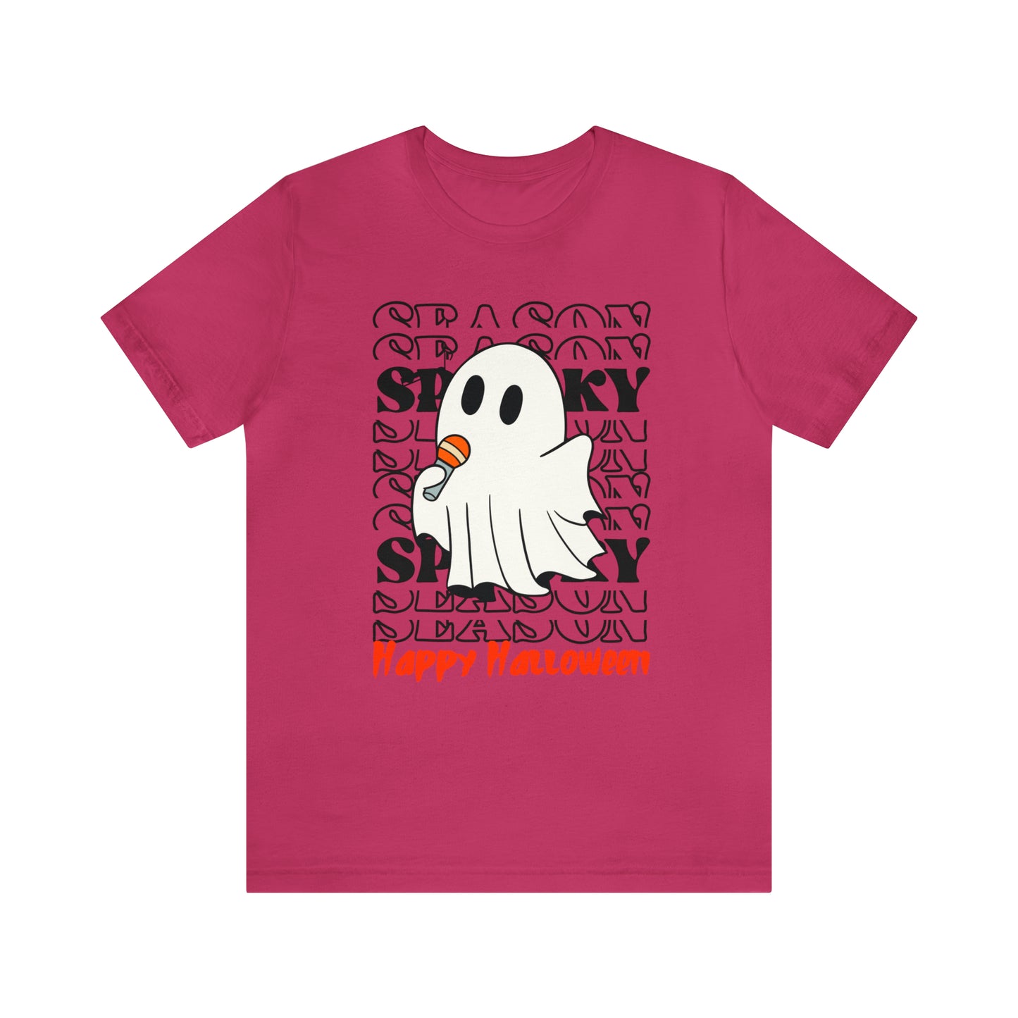 Camiseta de manga corta de jersey unisex - Halloween - Pequeño fantasma - 06