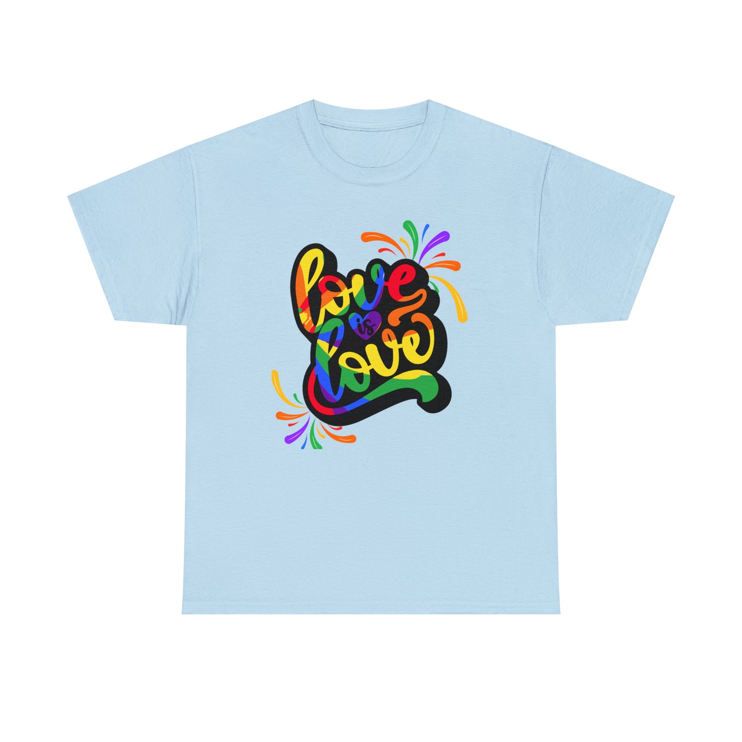 Camiseta unisex de algodón pesado - El amor es amor - 01