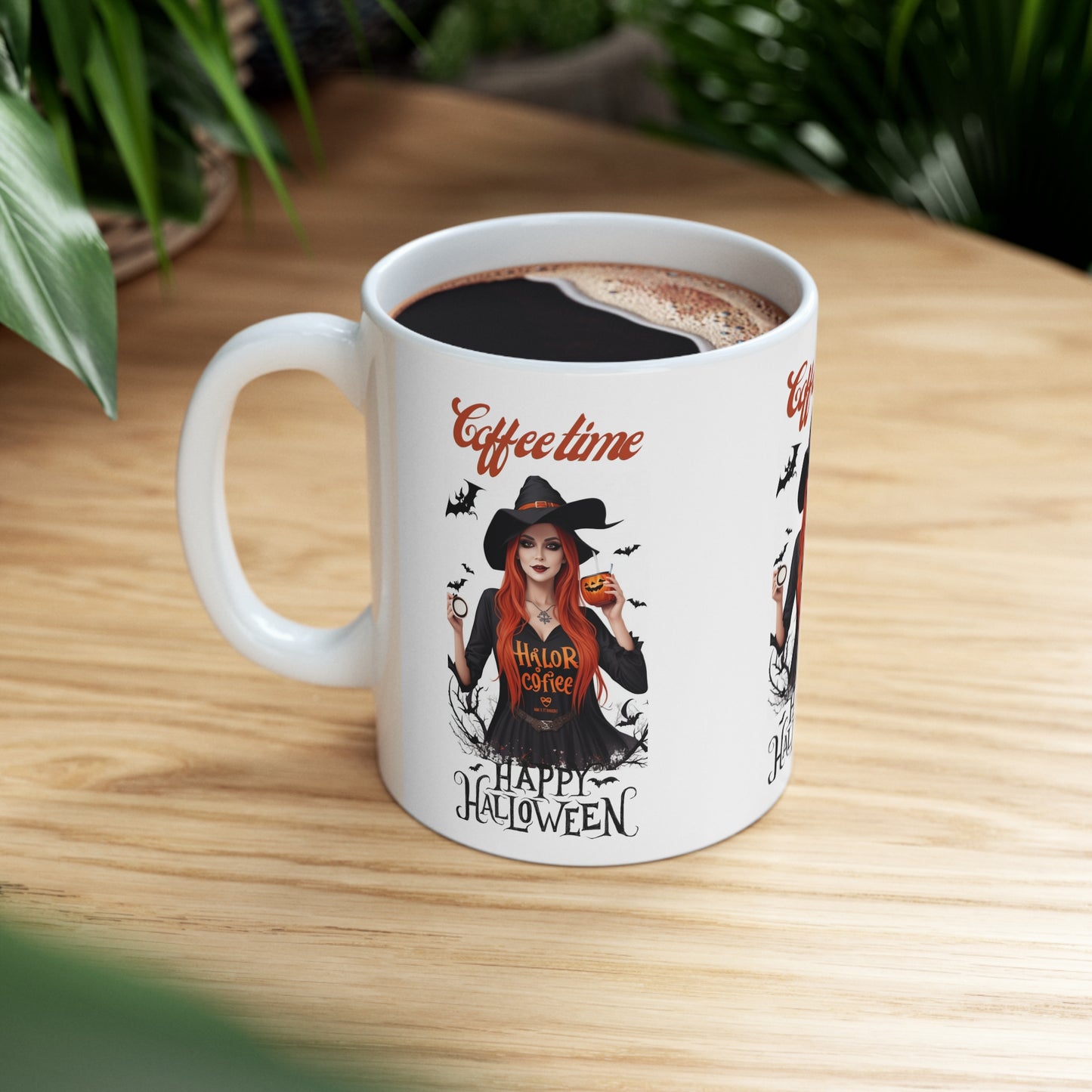 Mug en céramique 11oz - Sorcière d'Halloween - 05