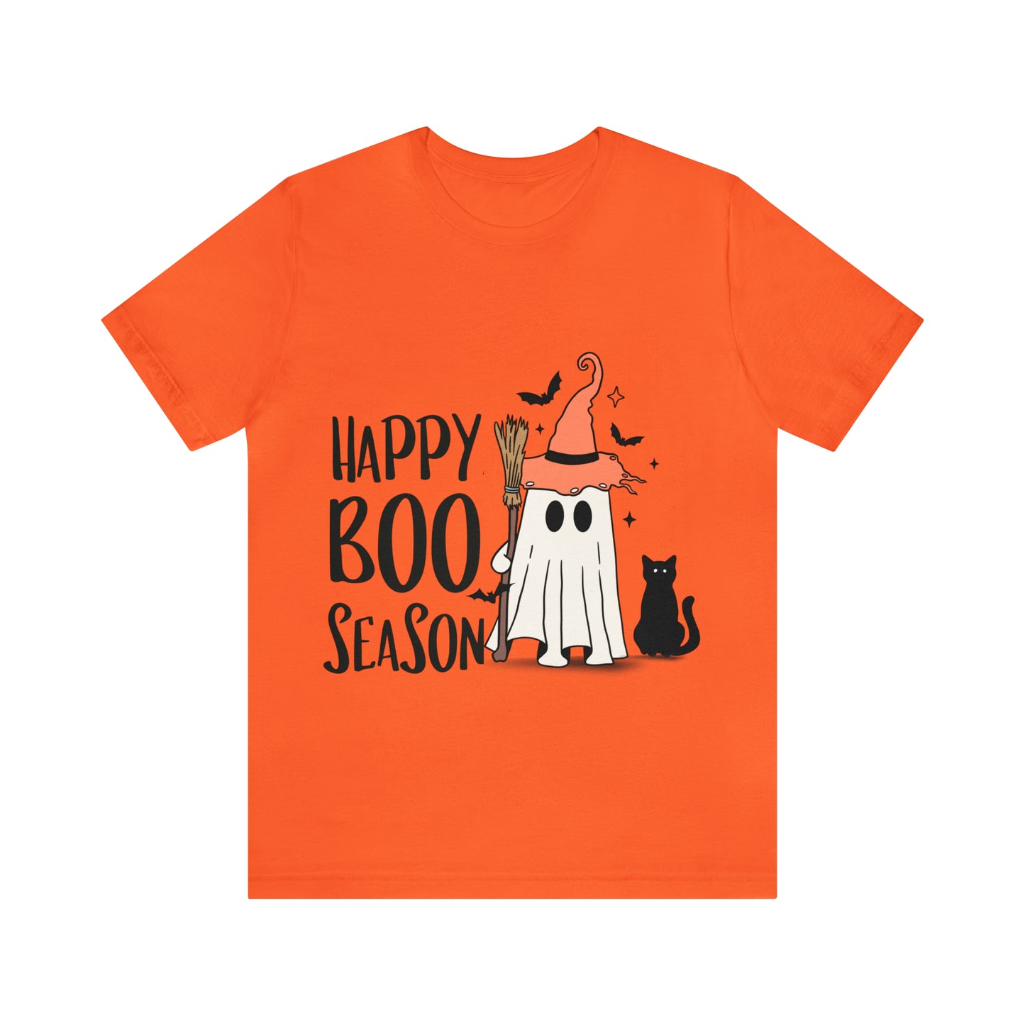 Tee-shirt à manches courtes en jersey unisexe - Halloween - Petit Fantôme - 22