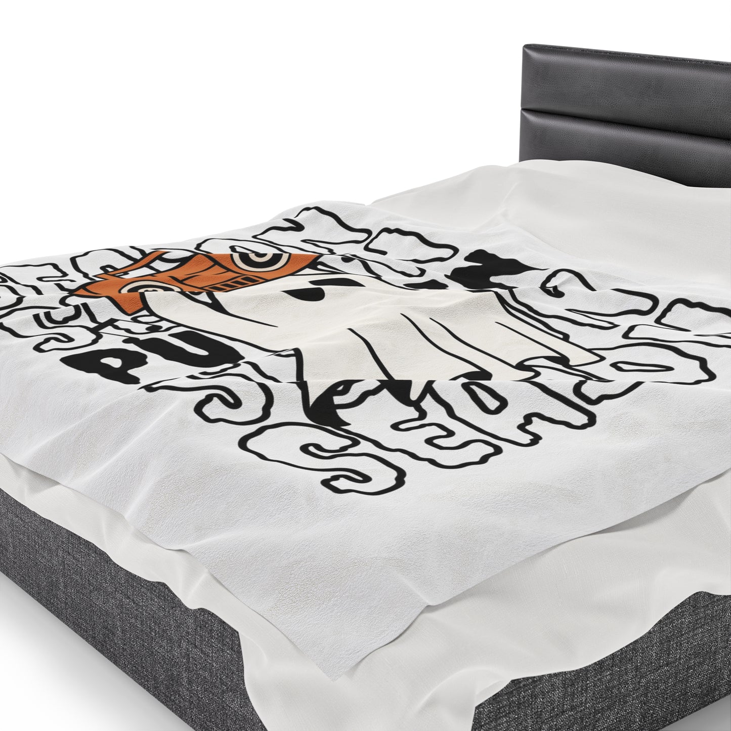 Couverture Peluche Velours - Halloween - Petit Fantôme - 15