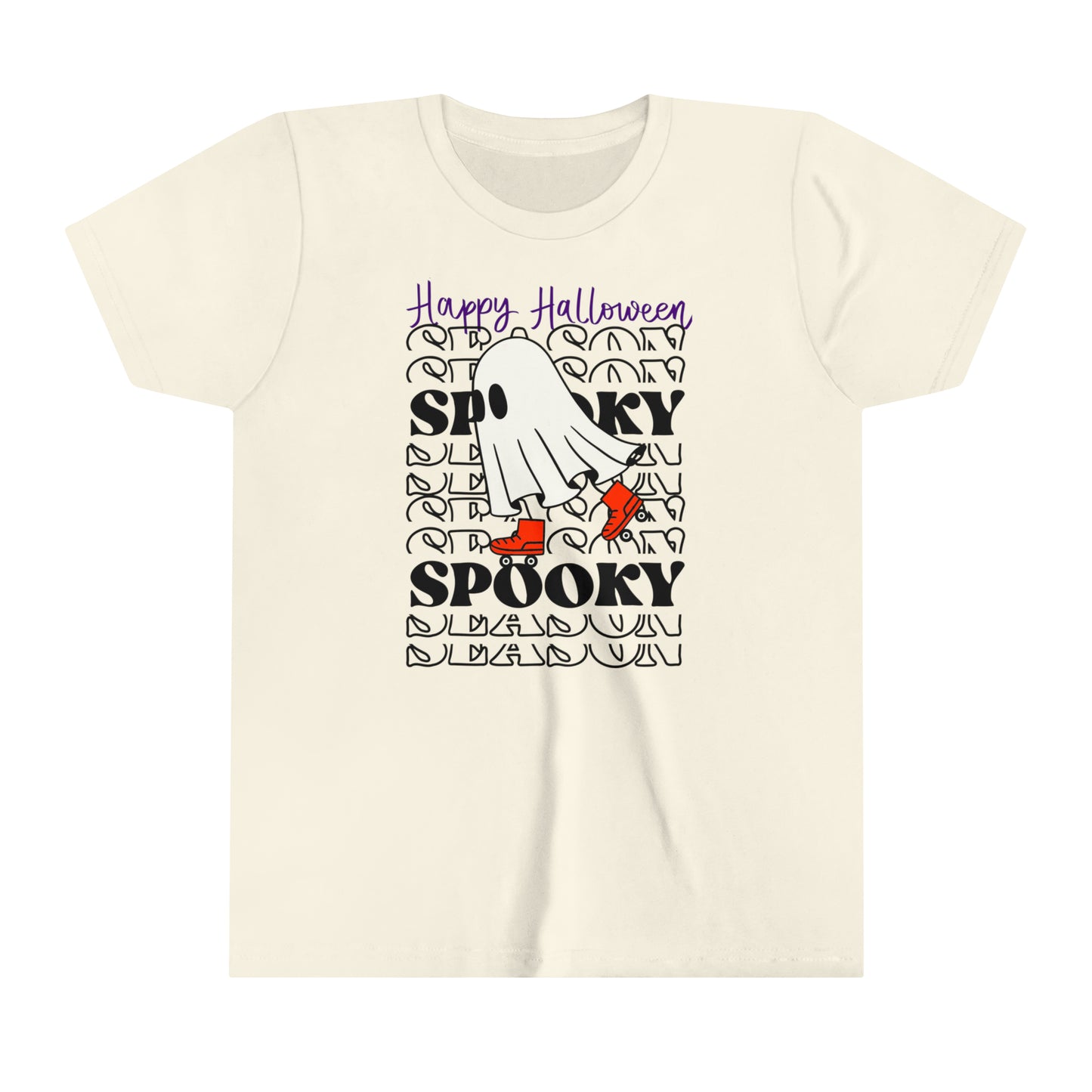 T-shirt à manches courtes pour jeunes - Halloween - Petit Fantôme - 10