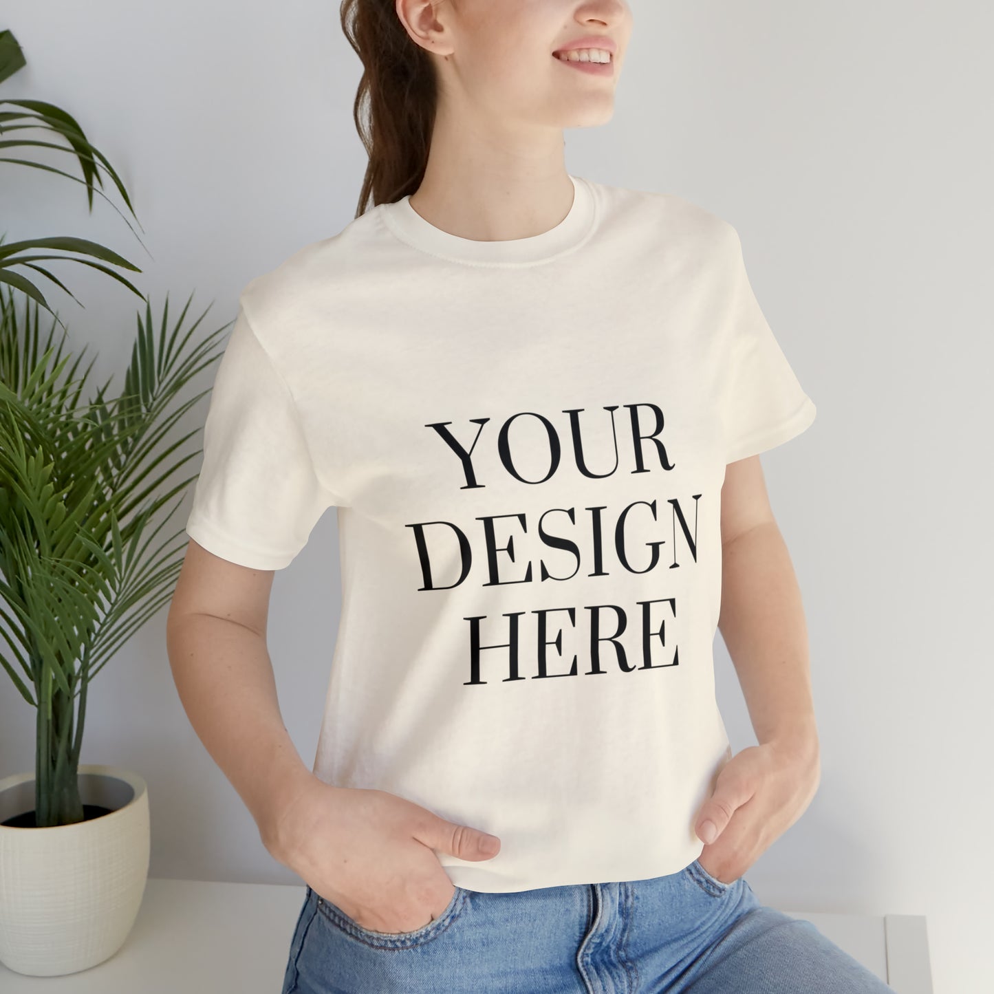 Camiseta de manga corta unisex Jersey - Personalizada - Tu diseño aquí - 01
