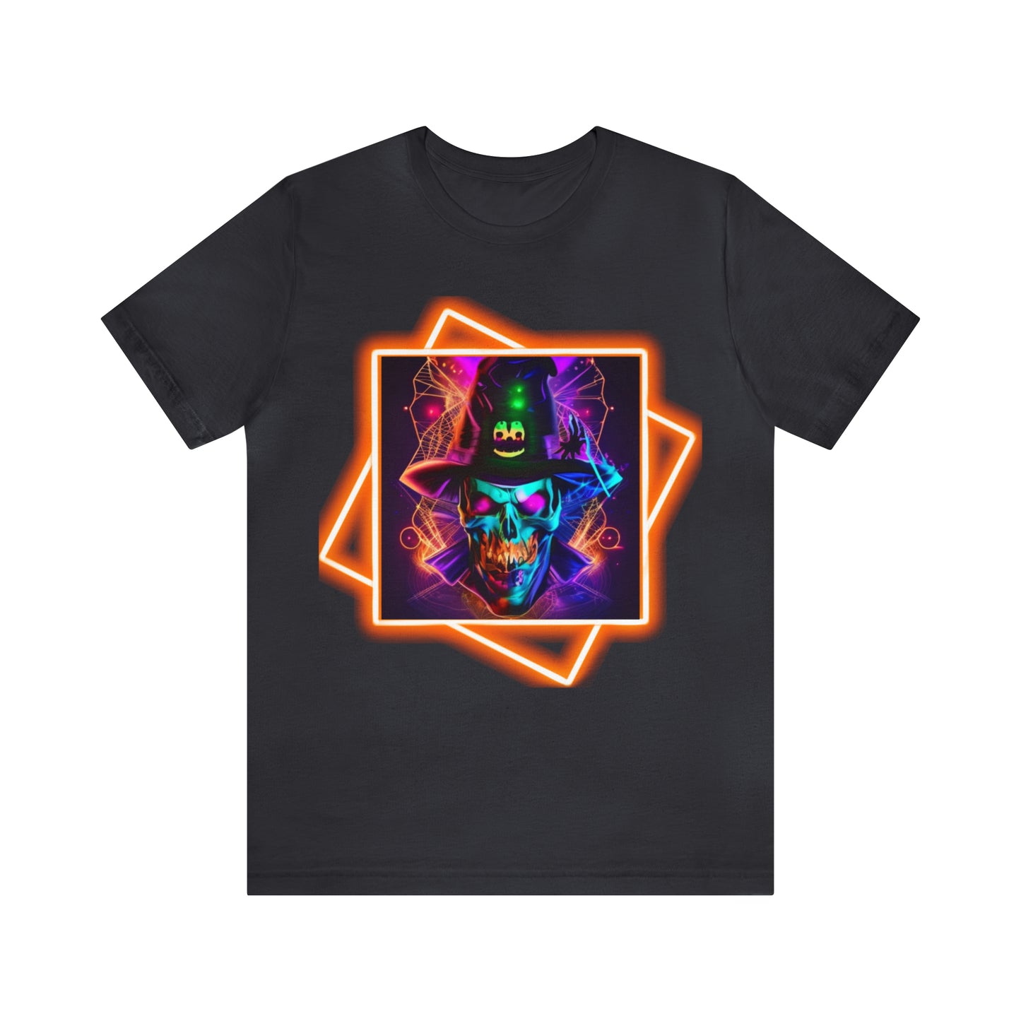 Camiseta de manga corta unisex Jersey - Calaveras de brujas de Halloween - 03