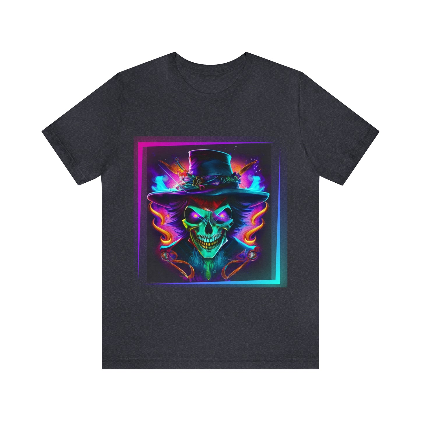 Camiseta de manga corta unisex Jersey - Calaveras de brujas de Halloween - 01