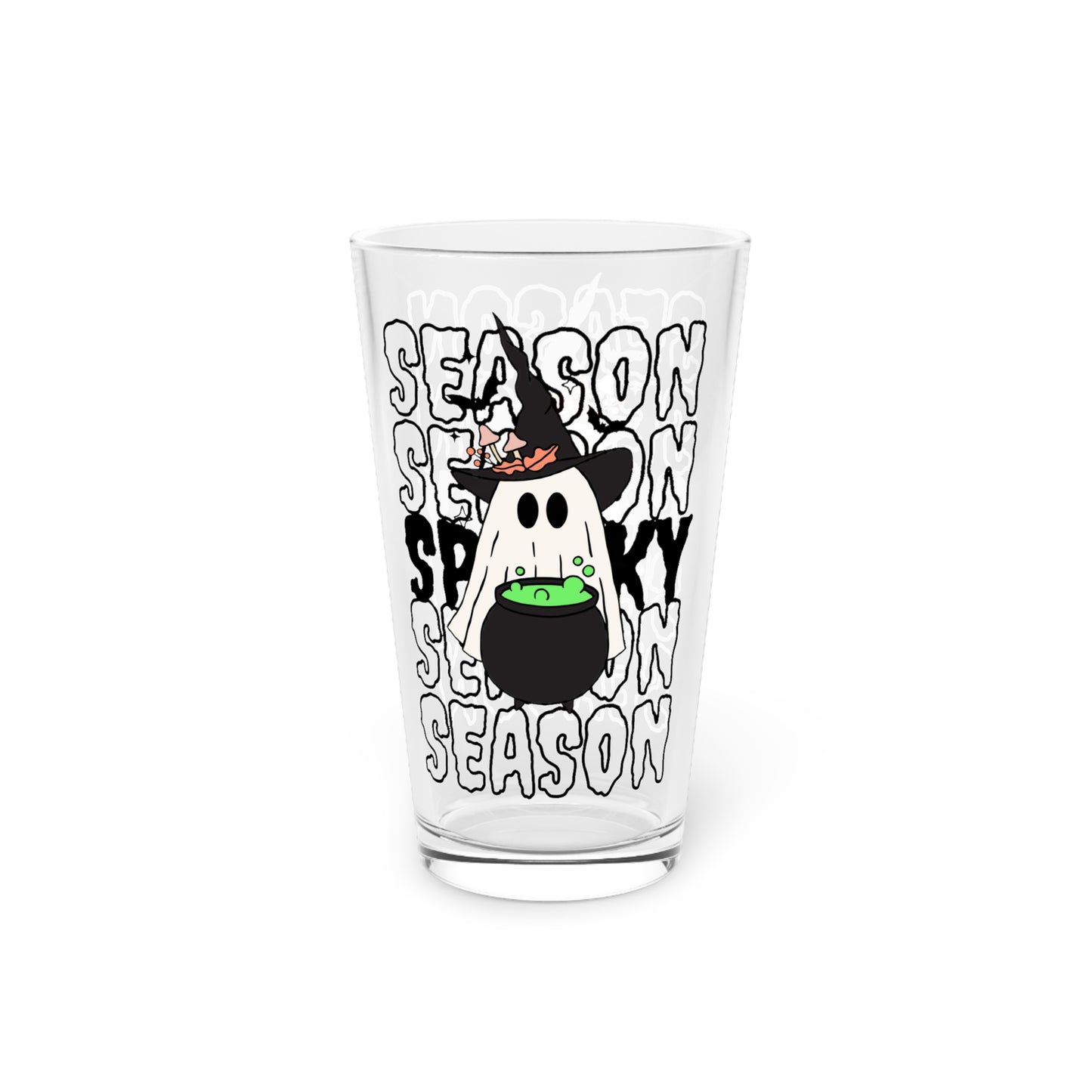 Vaso de pinta, 16 oz - Halloween - Pequeño fantasma - 14