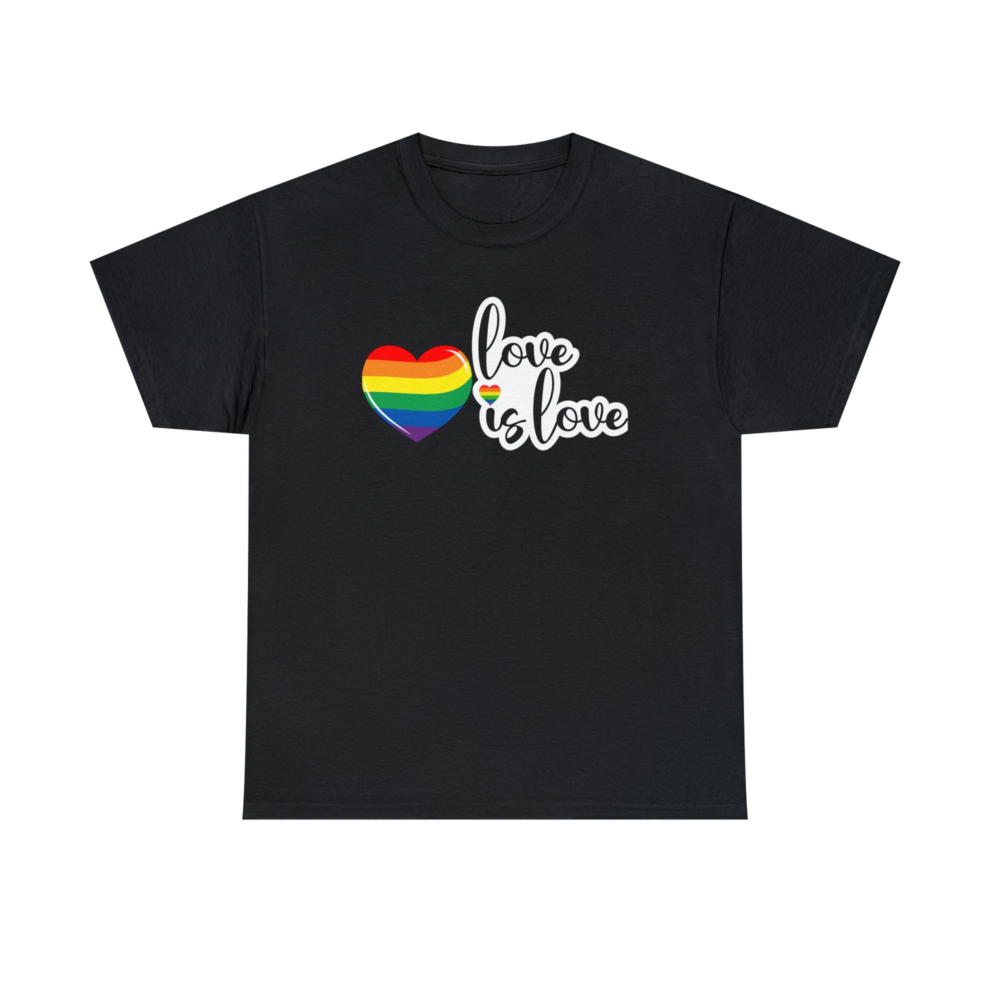 Camiseta unisex de algodón pesado - Love is Love - 02