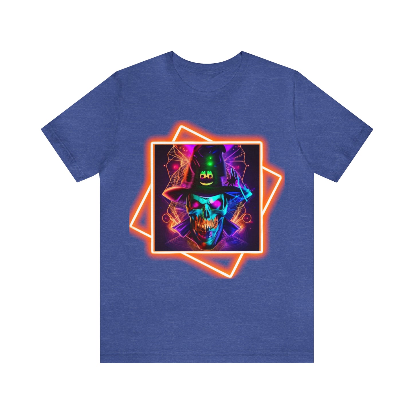 Camiseta de manga corta unisex Jersey - Calaveras de brujas de Halloween - 03
