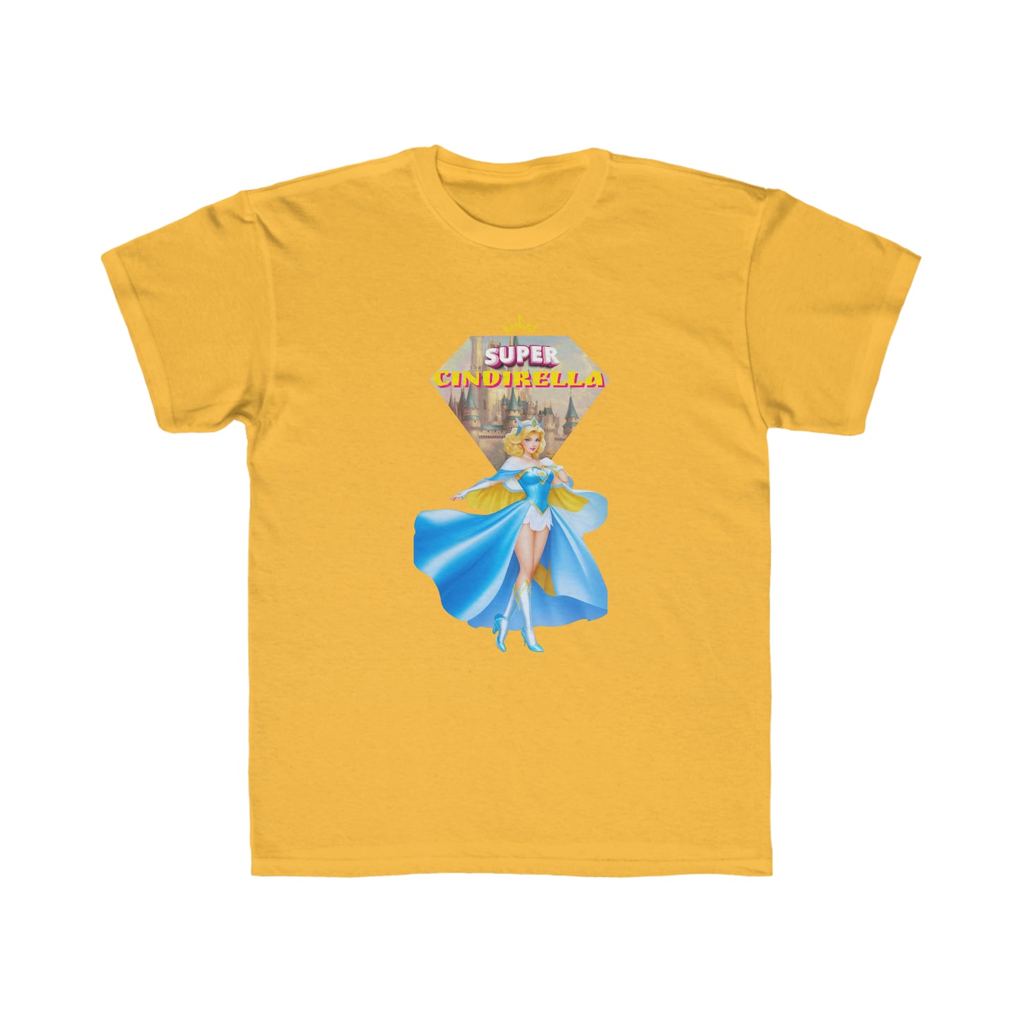 Camiseta de corte regular para niños - Princesas Heroína Cindirella