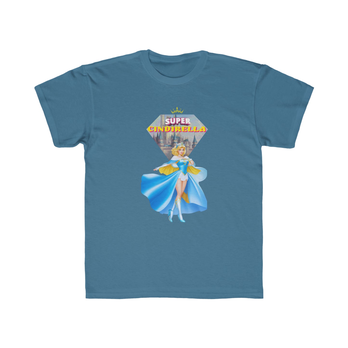 Camiseta de corte regular para niños - Princesas Heroína Cindirella