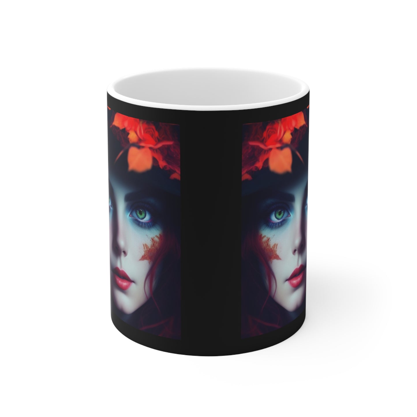 Taza de Cerámica 11oz - Bruja de Halloween AI - 04