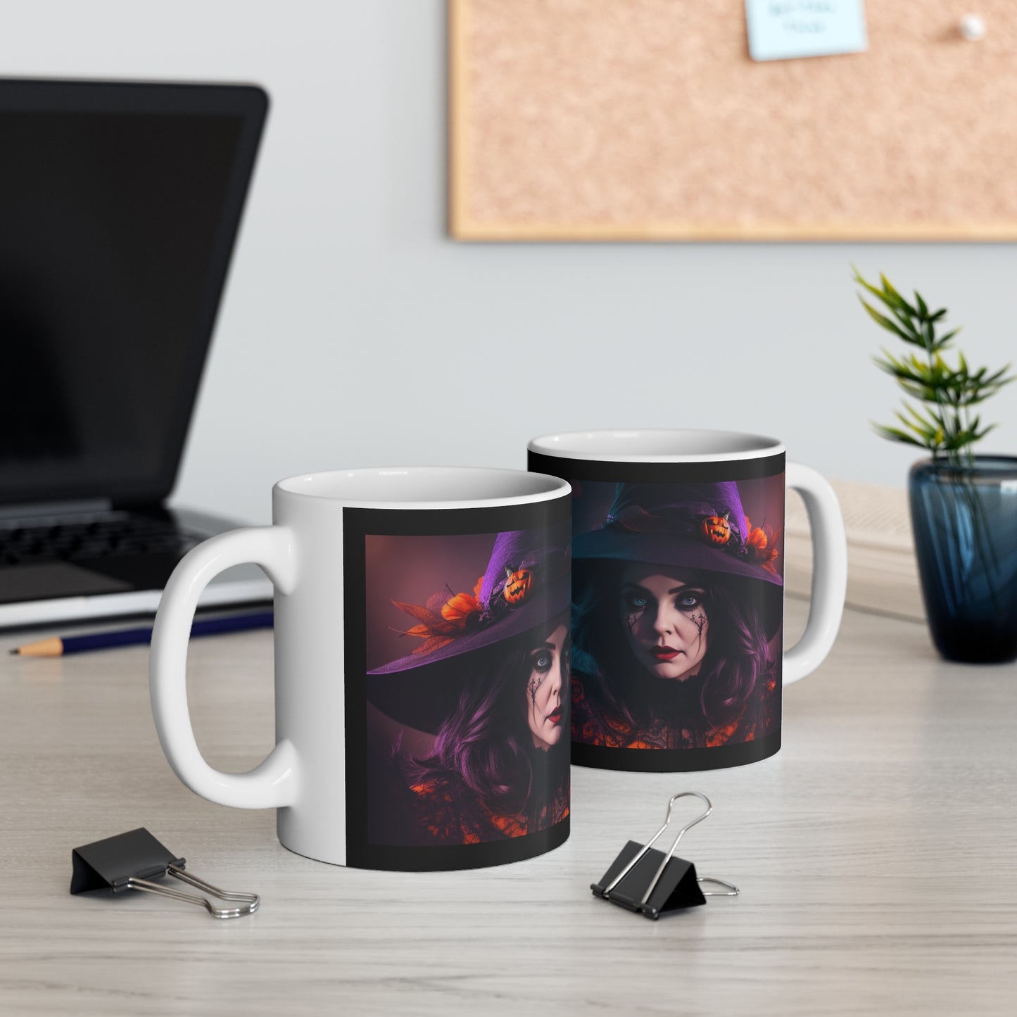 Taza de Cerámica 11oz - Bruja de Halloween AI - 05