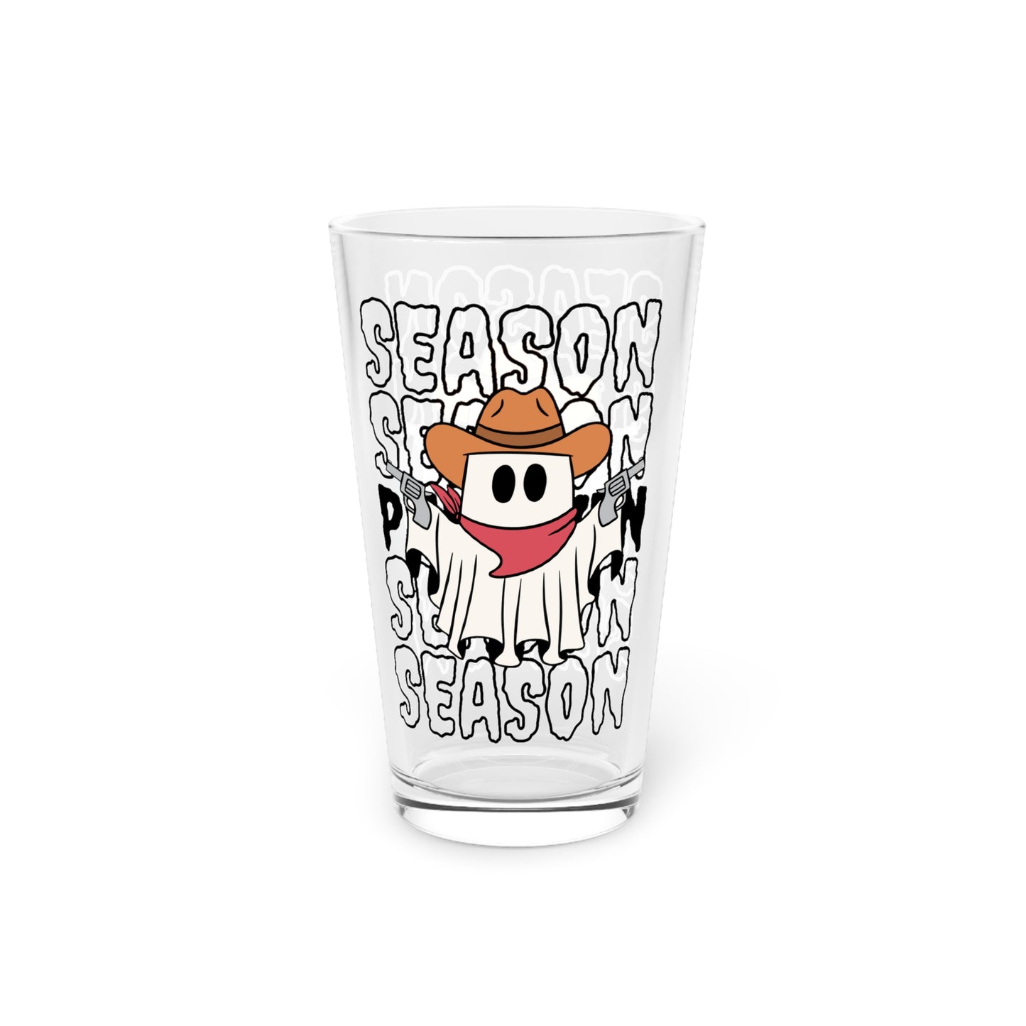 Vaso de pinta, 16 oz - Halloween - Pequeño fantasma - 17