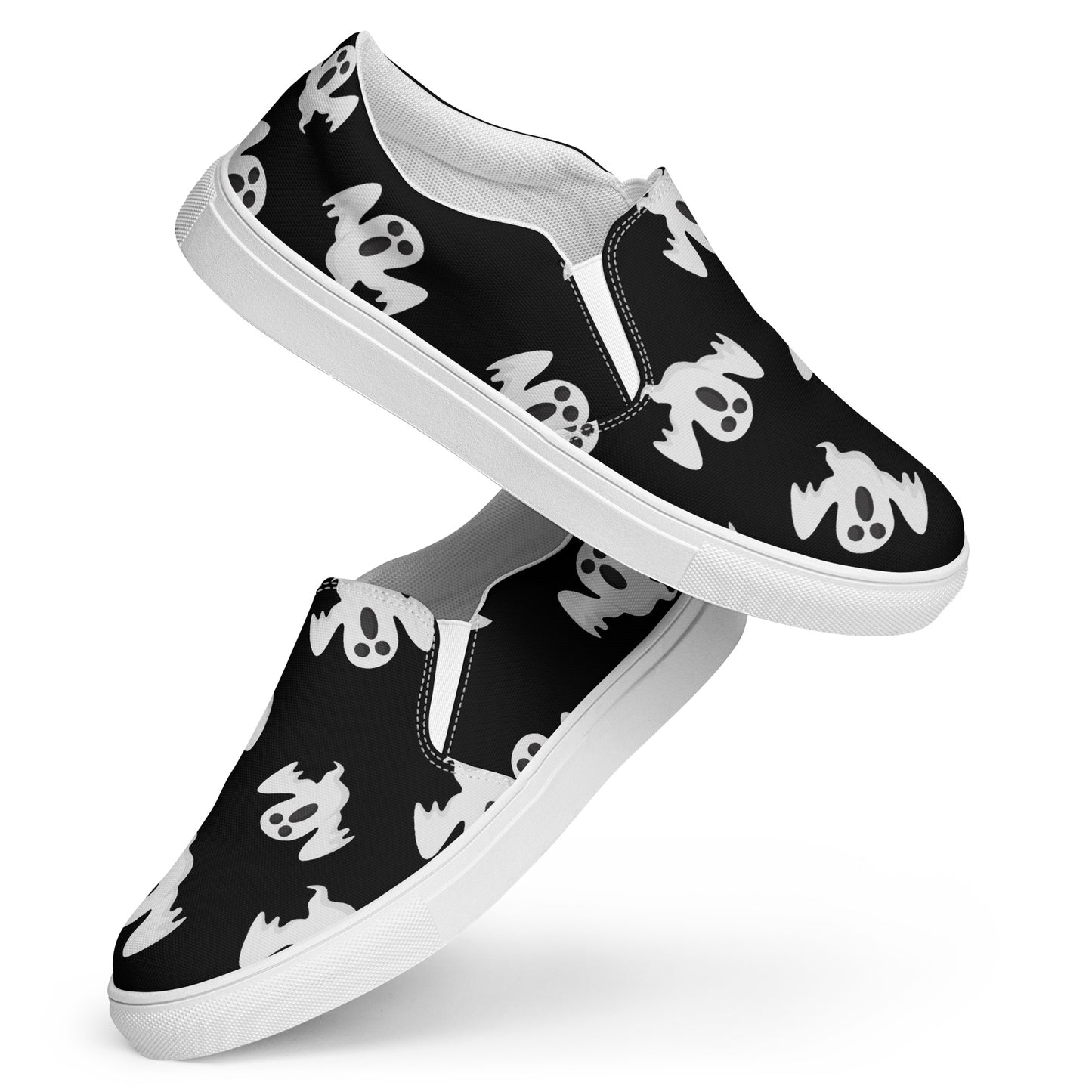 Chaussures à enfiler en toile pour hommes - Halloween - Fantômes