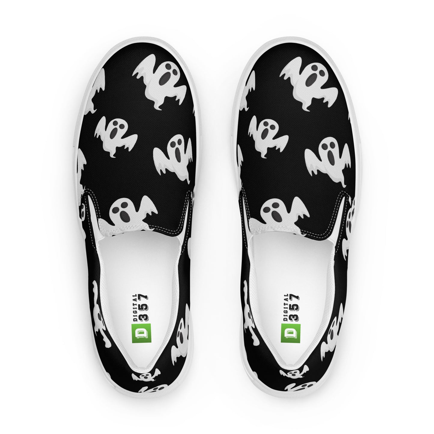 Chaussures à enfiler en toile pour hommes - Halloween - Fantômes