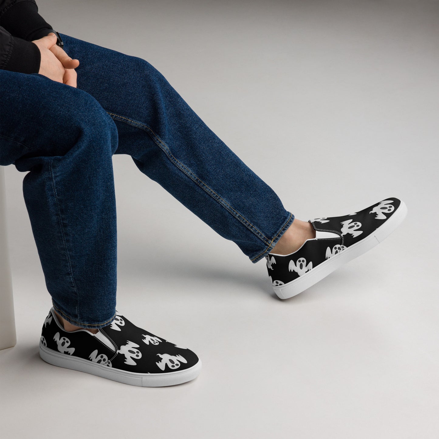 Chaussures à enfiler en toile pour hommes - Halloween - Fantômes