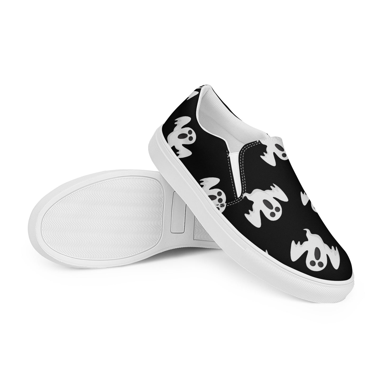 Chaussures à enfiler en toile pour hommes - Halloween - Fantômes
