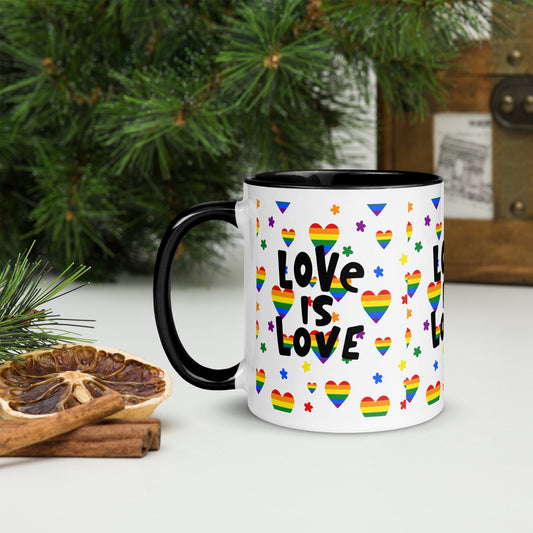 Mug with Color Inside - Love is Love - 02