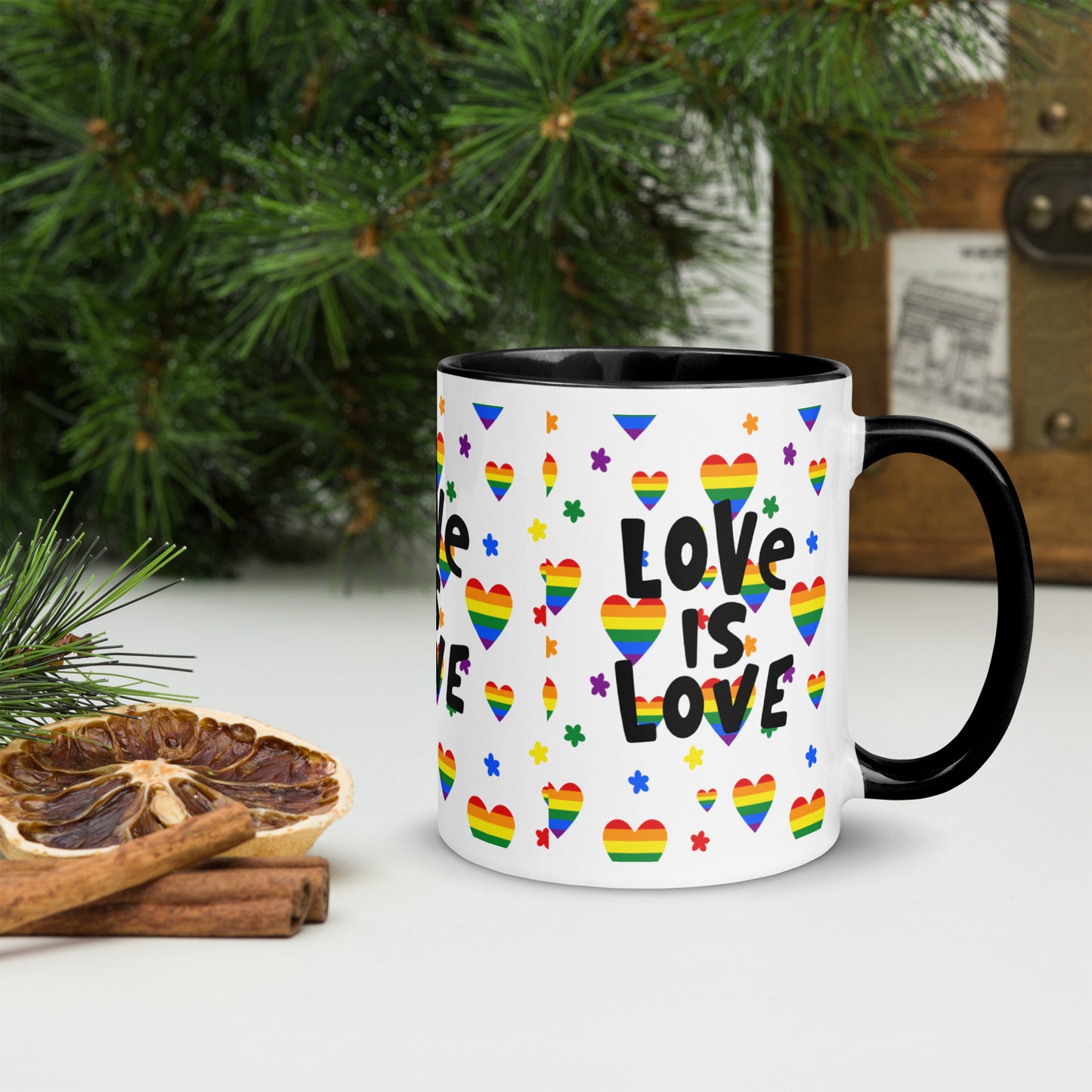 Mug with Color Inside - Love is Love - 02