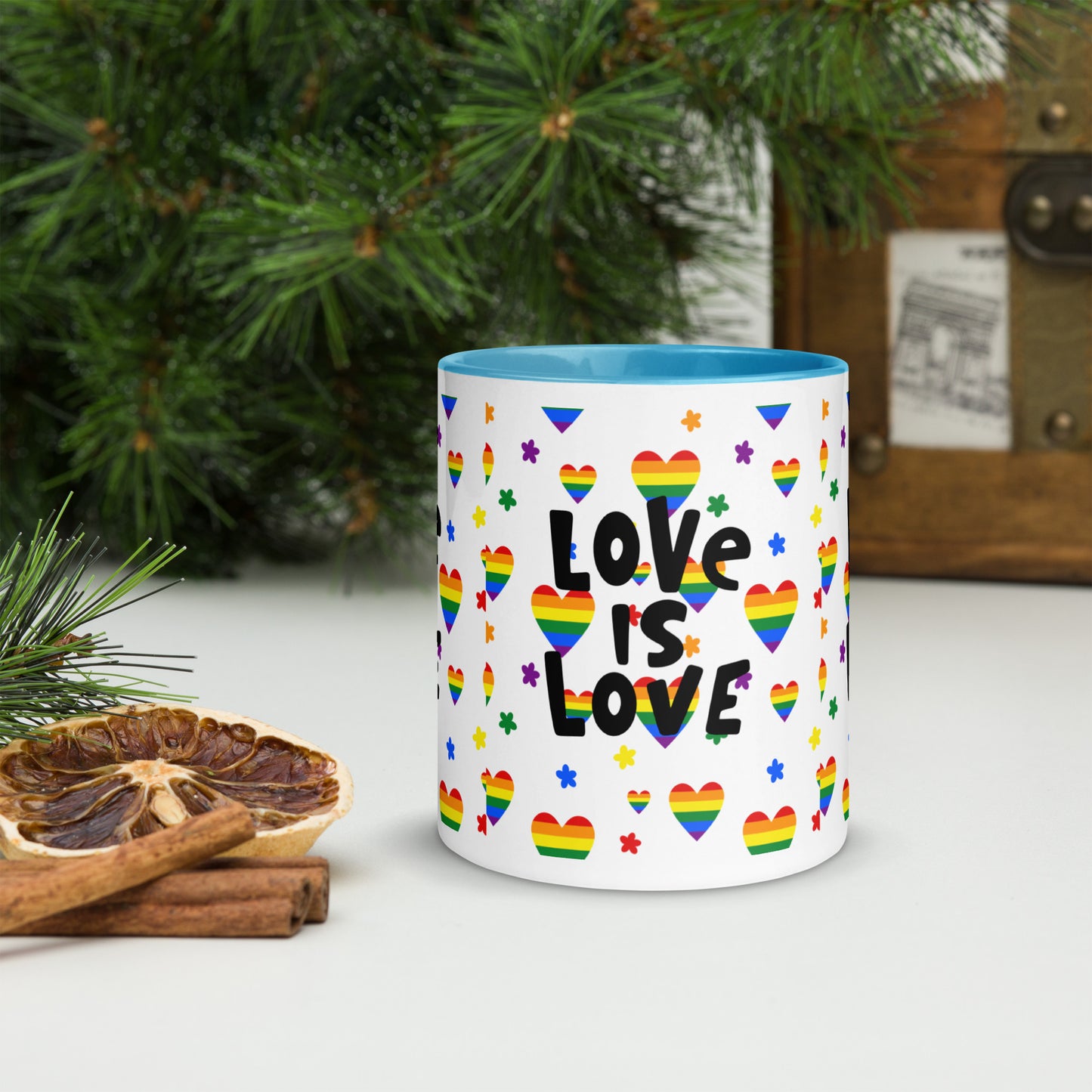 Mug with Color Inside - Love is Love - 02