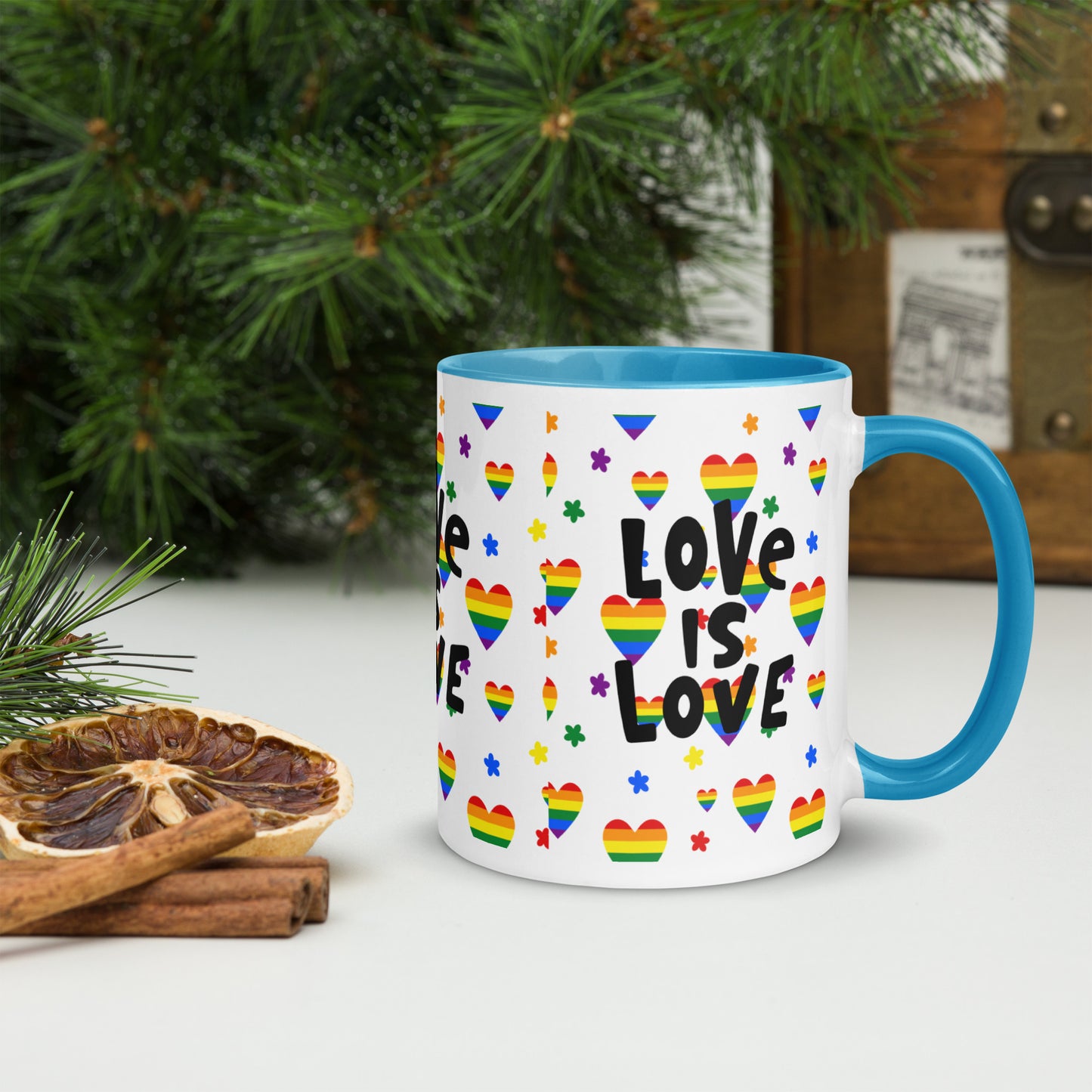 Mug with Color Inside - Love is Love - 02