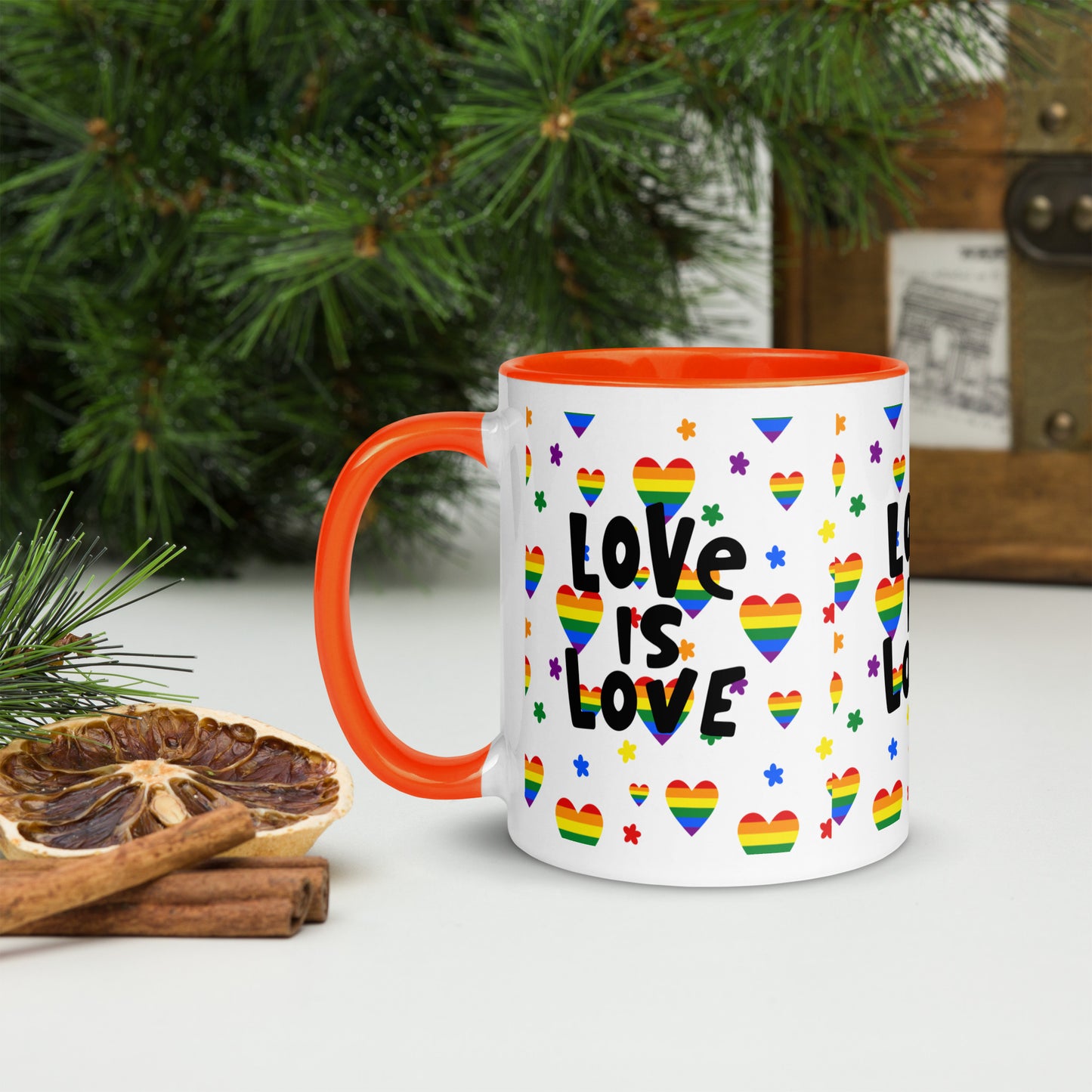 Mug with Color Inside - Love is Love - 02