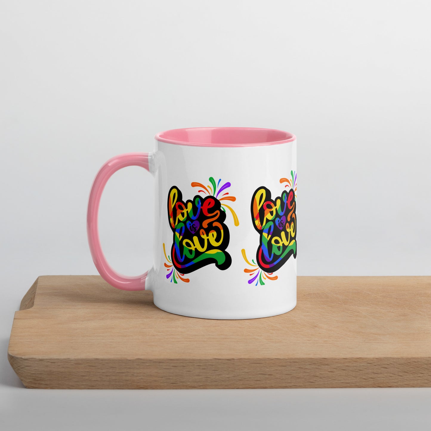 Taza con Interior de Color - Love is Love - 01