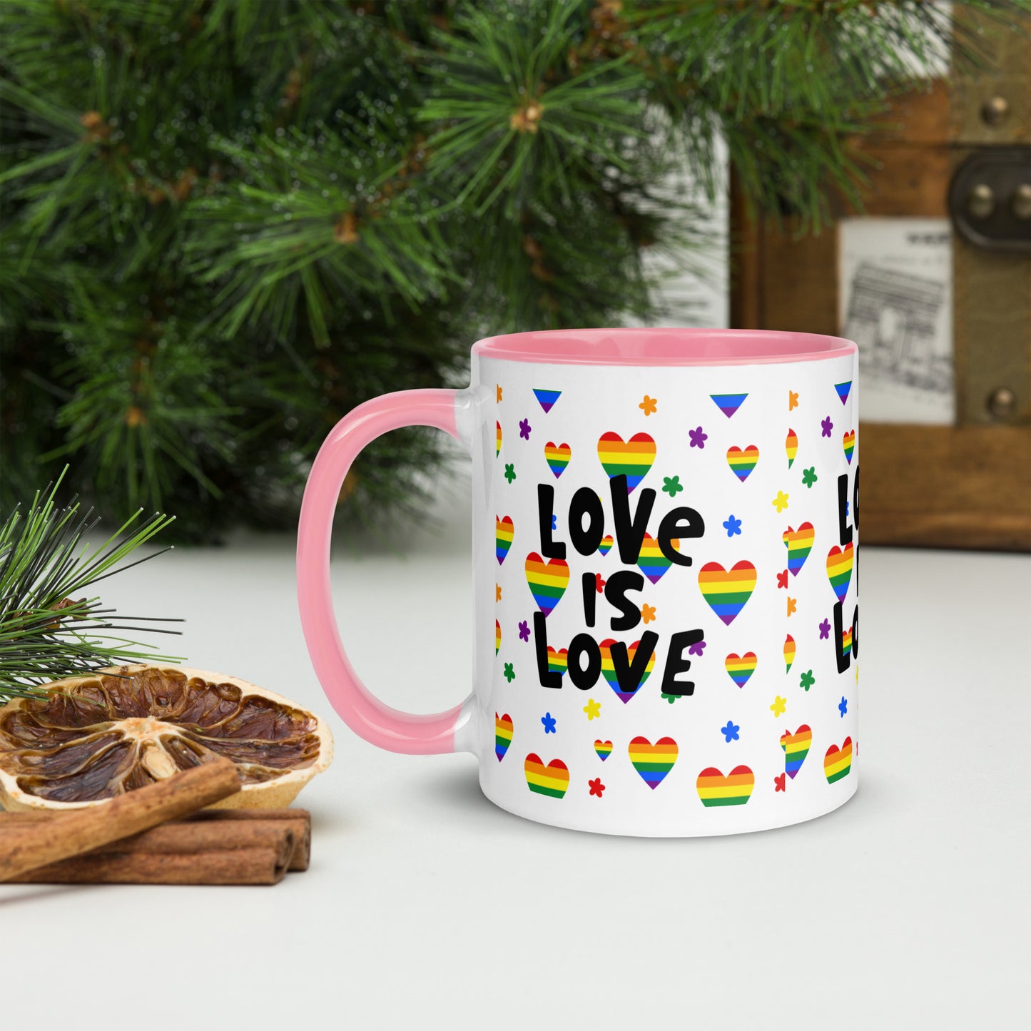 Mug with Color Inside - Love is Love - 02