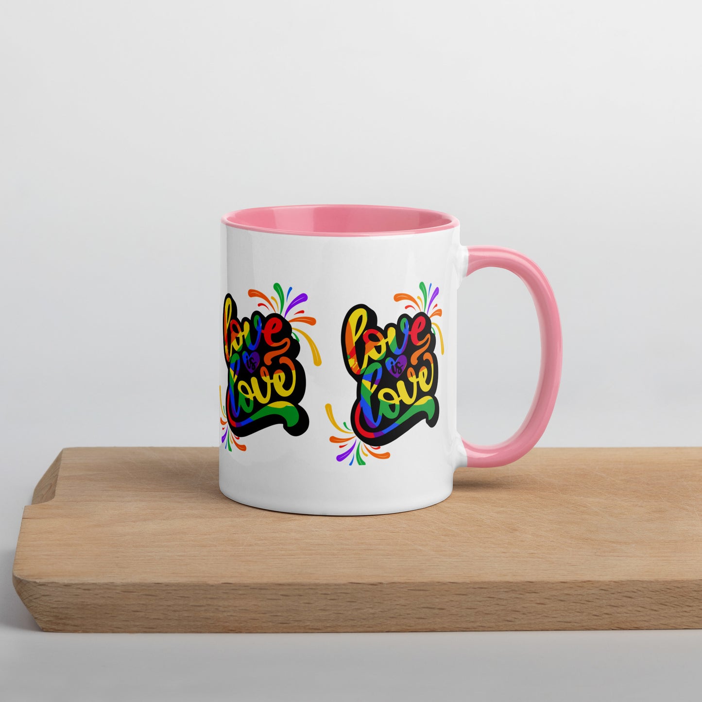 Taza con Interior de Color - Love is Love - 01