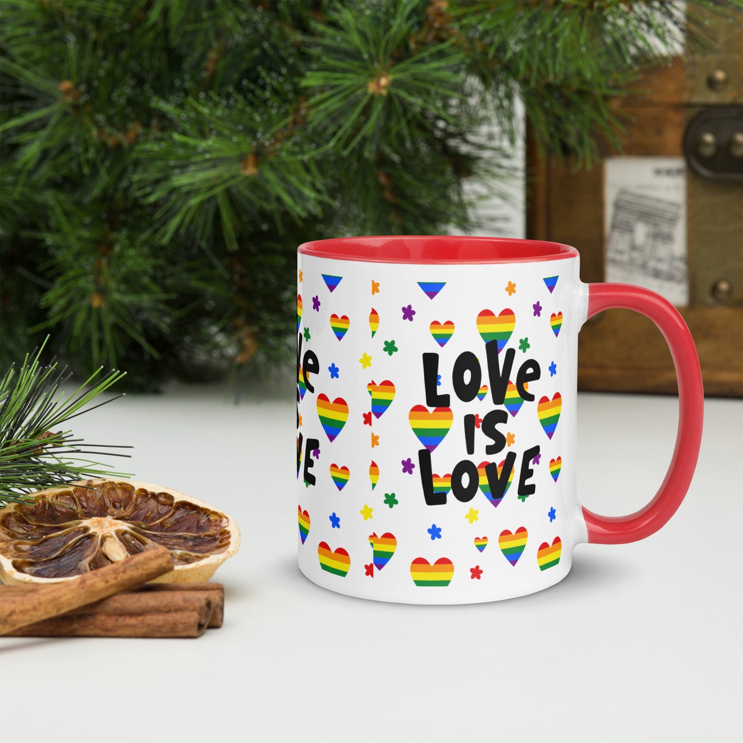 Mug with Color Inside - Love is Love - 02