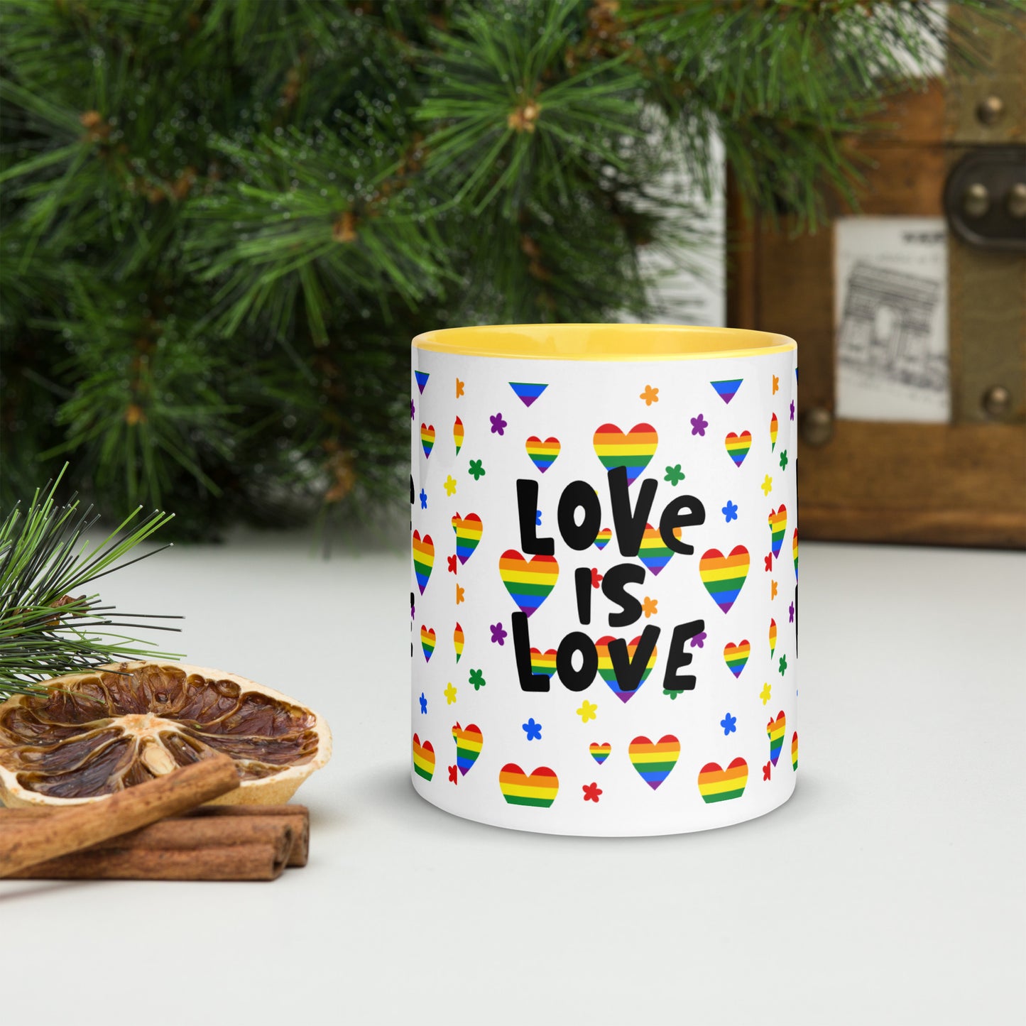 Mug with Color Inside - Love is Love - 02