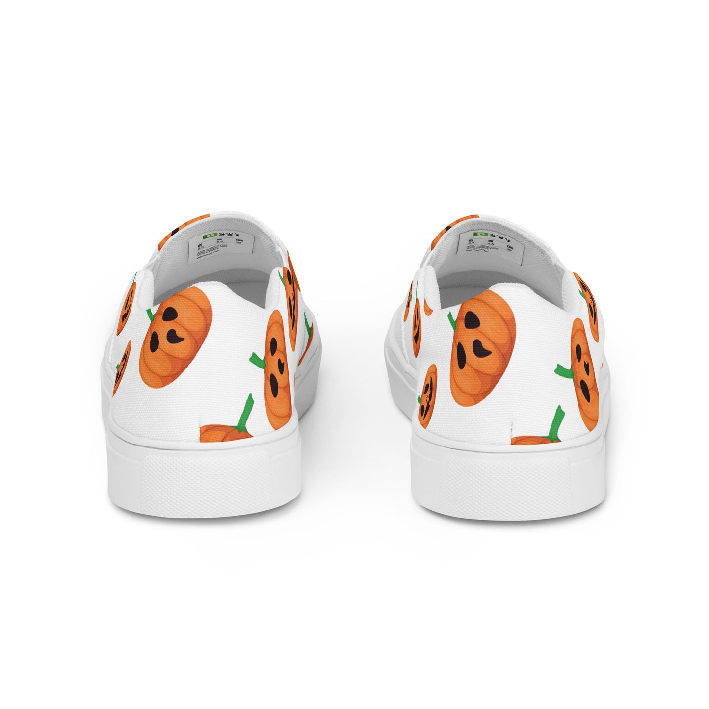 Chaussures à enfiler en toile pour femmes - Halloween - Citrouilles