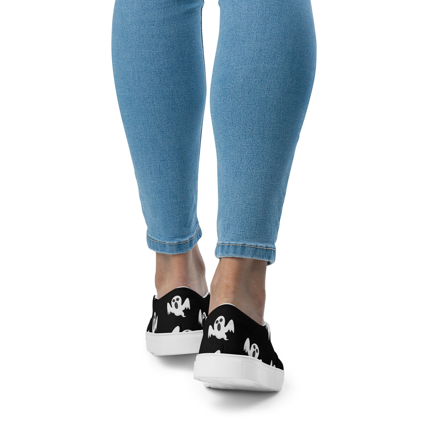 Chaussures à enfiler en toile pour femmes - Halloween - Fantômes