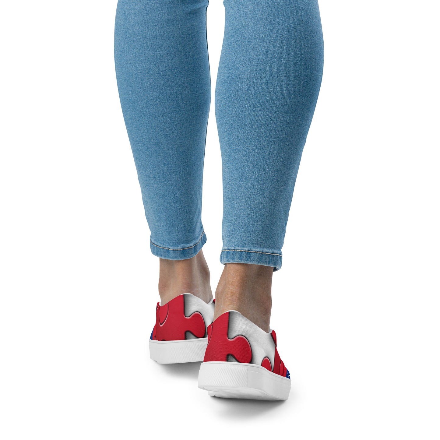 Zapatos de lona sin cordones para mujer - Bandera de Venezuela