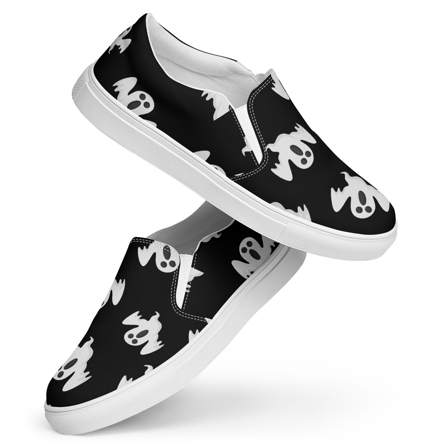 Chaussures à enfiler en toile pour femmes - Halloween - Fantômes