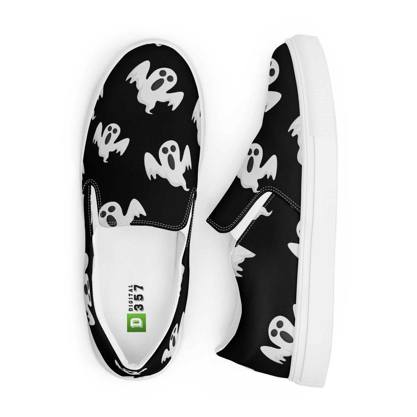 Chaussures à enfiler en toile pour femmes - Halloween - Fantômes