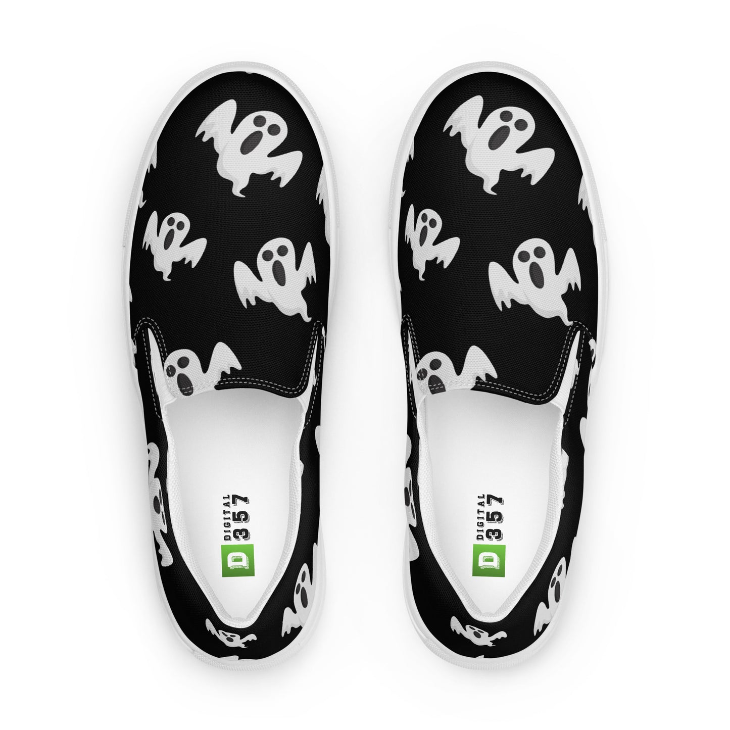 Chaussures à enfiler en toile pour femmes - Halloween - Fantômes