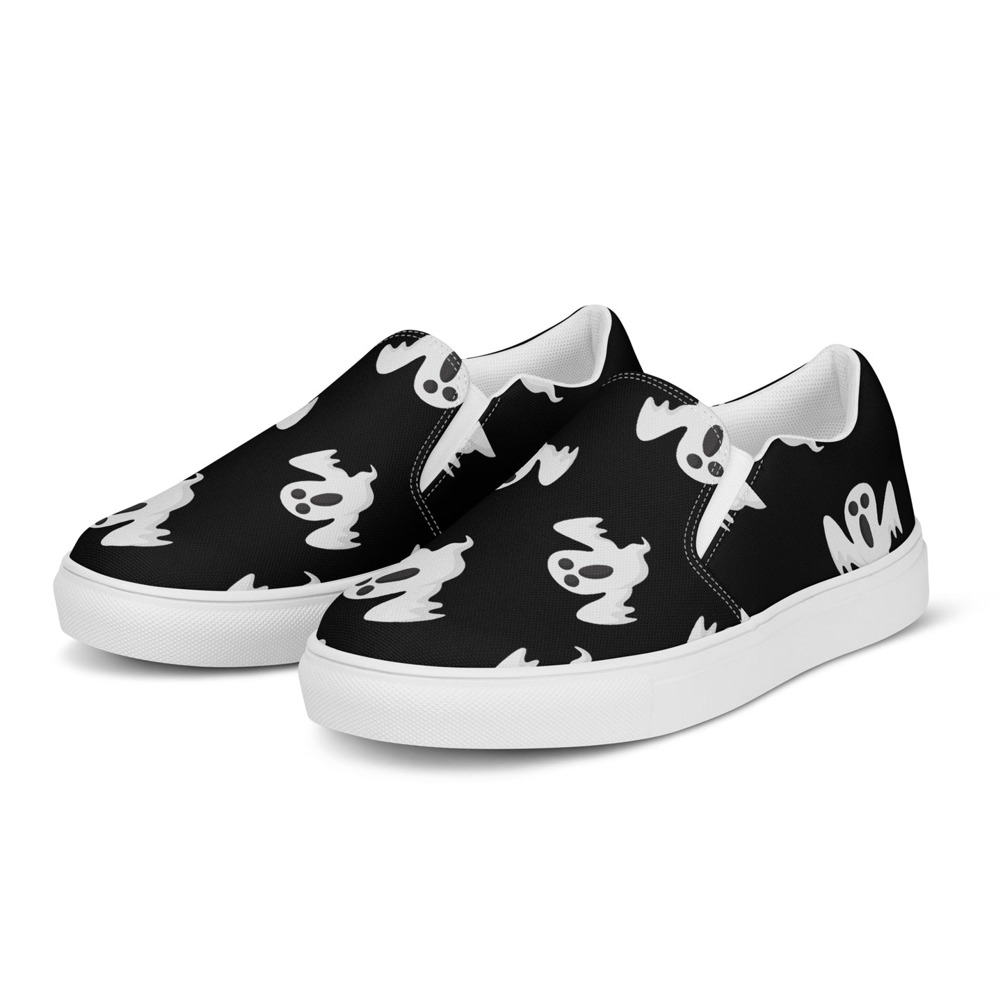 Chaussures à enfiler en toile pour femmes - Halloween - Fantômes