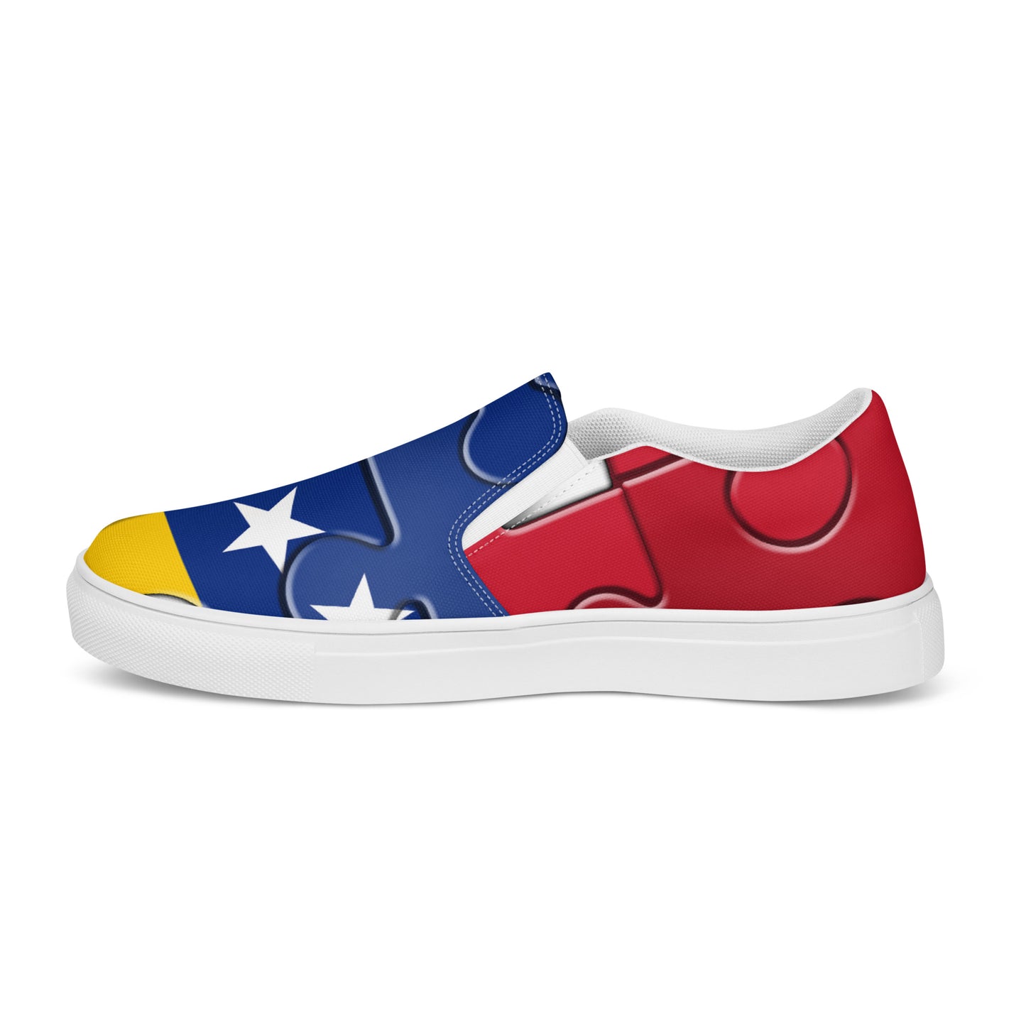 Zapatos de lona sin cordones para mujer - Bandera de Venezuela